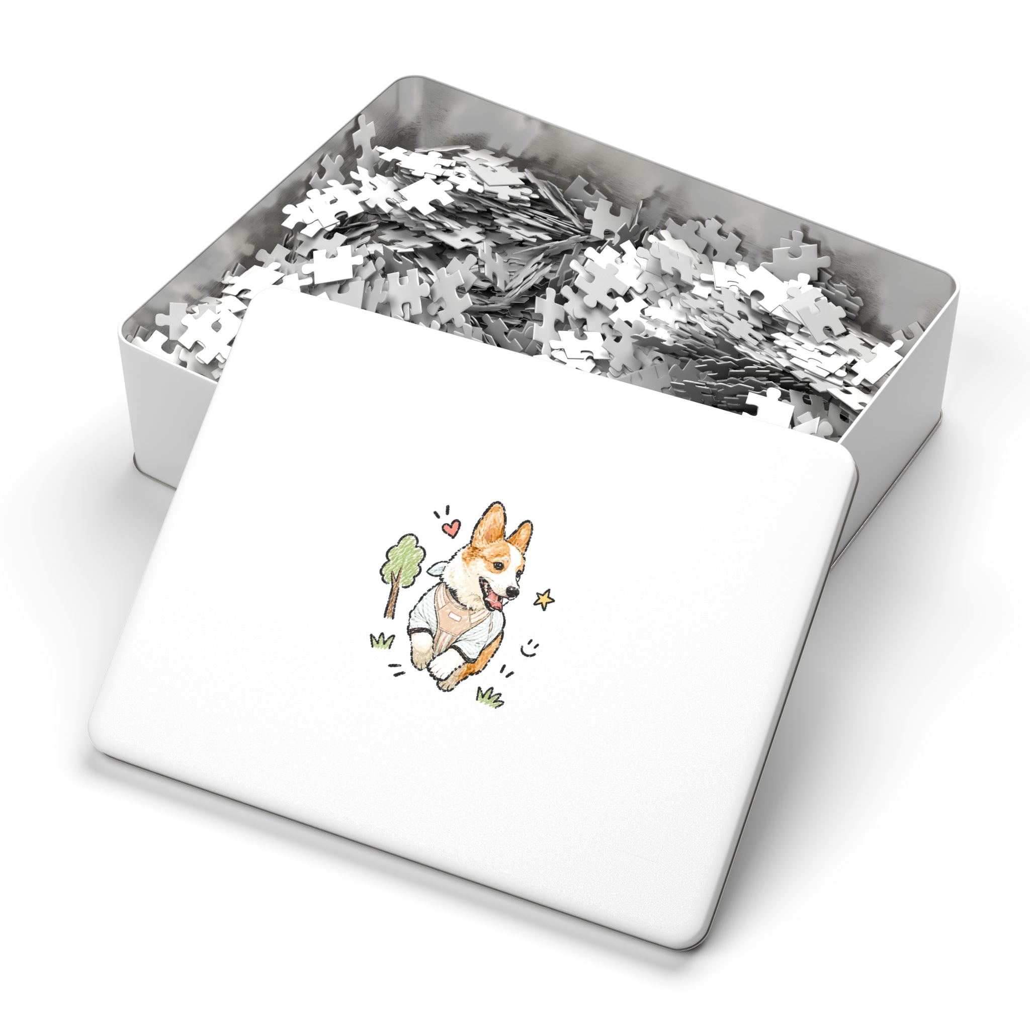 Custom Bold Doodle Portrait from Your Photo - Puzzle