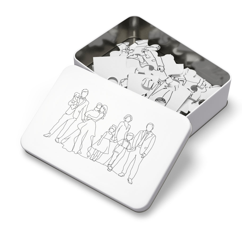 Custom One-Line Portrait from Your Photo - Puzzle