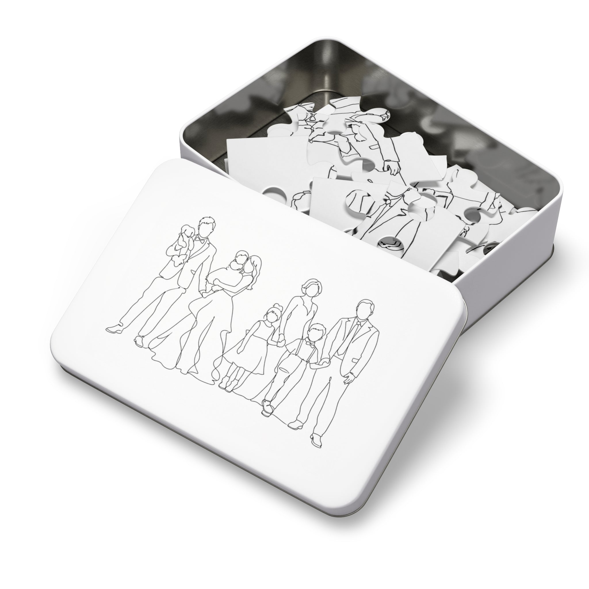 Custom One-Line Portrait from Your Photo - Puzzle