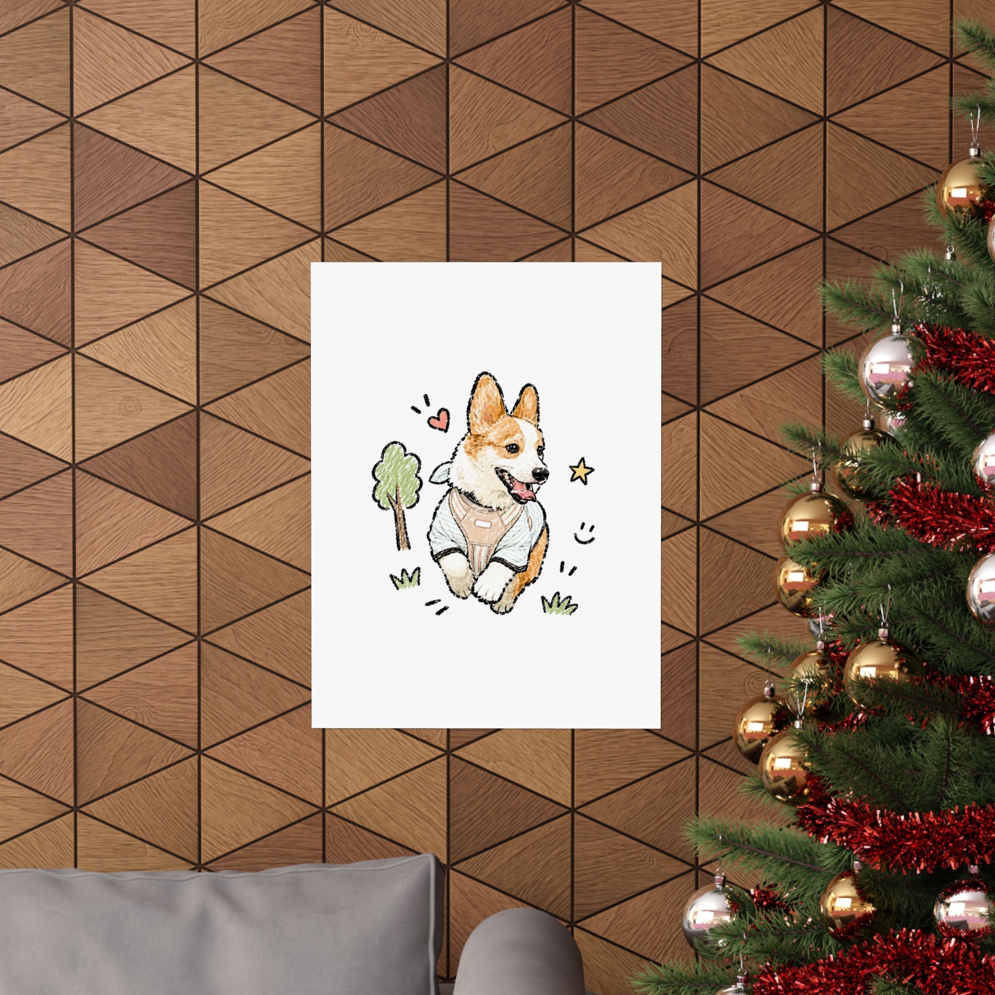Custom Bold Doodle Portrait from Your Photo - Poster
