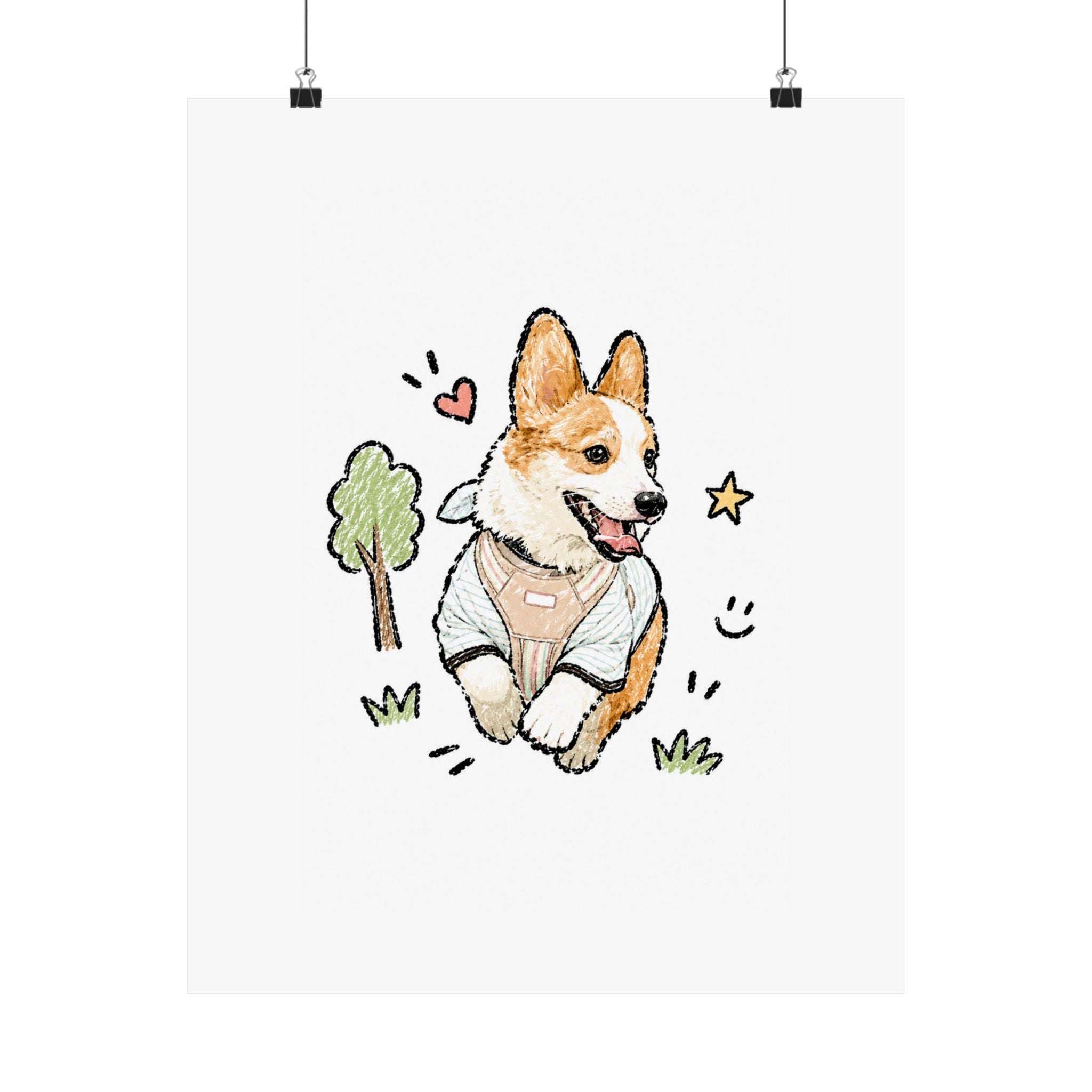 Custom Bold Doodle Portrait from Your Photo - Poster