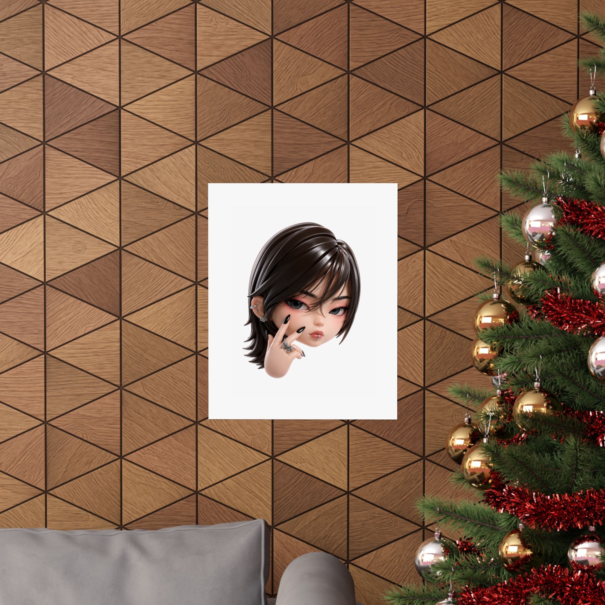 Custom Designer Toy Portrait from Your Photo - Poster