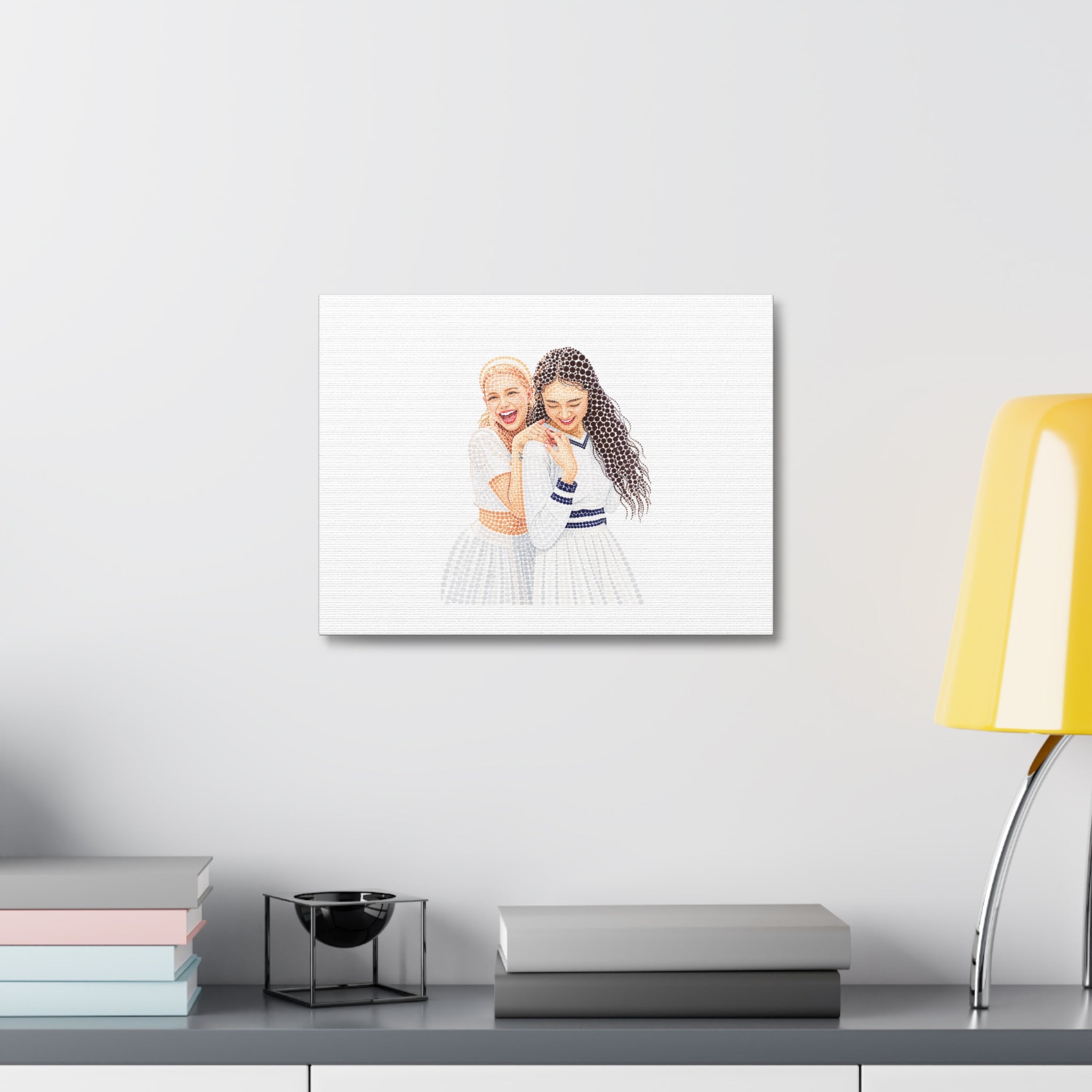 Custom Dots Portrait from Your Photo - Canvas Print