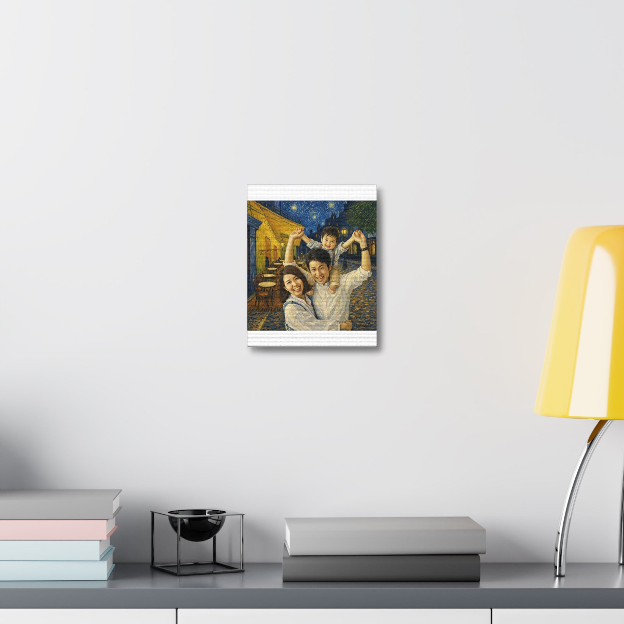 Custom Van Gogh Cafe Portrait from Your Photo - Canvas Print (No Date)