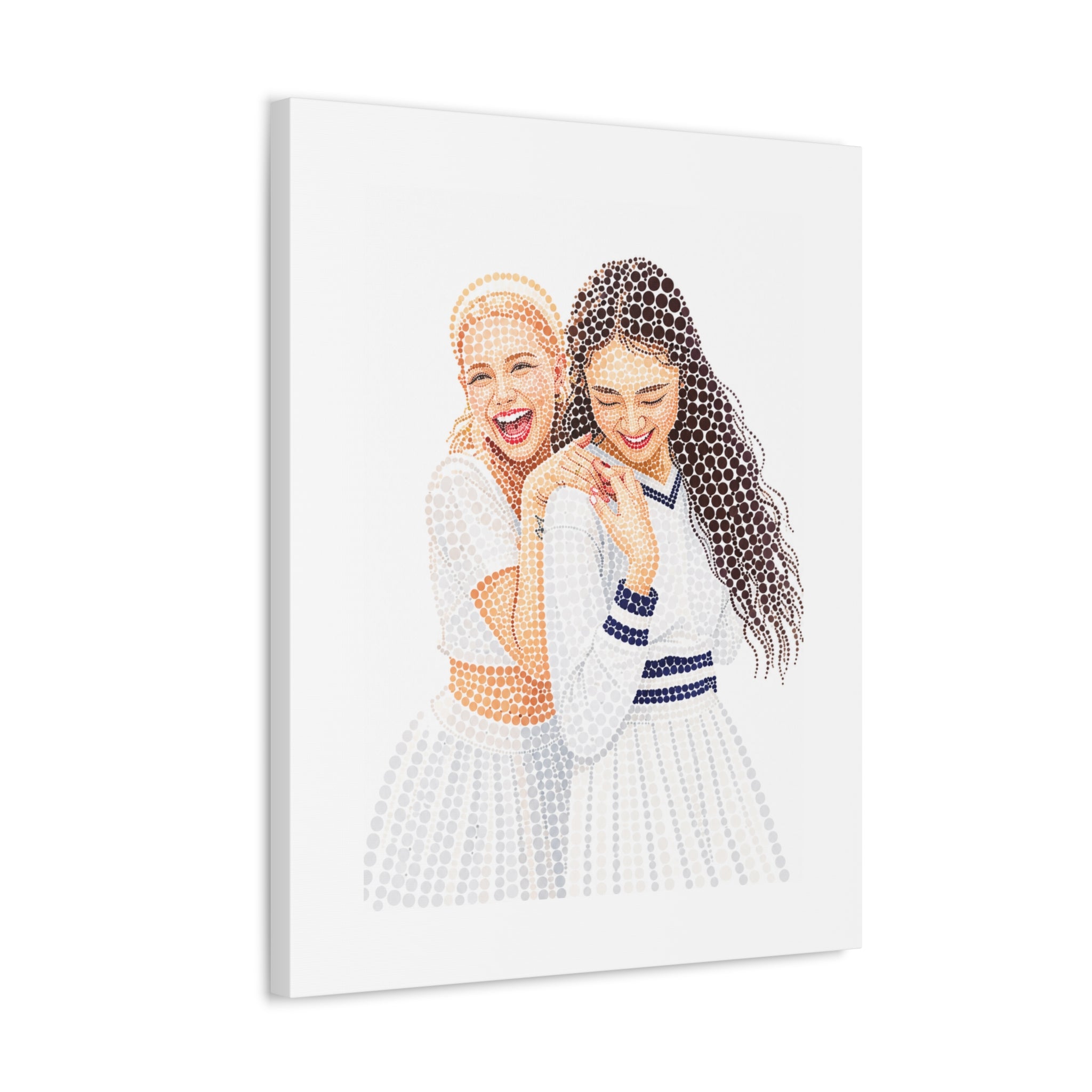 Custom Dots Portrait from Your Photo - Canvas Print