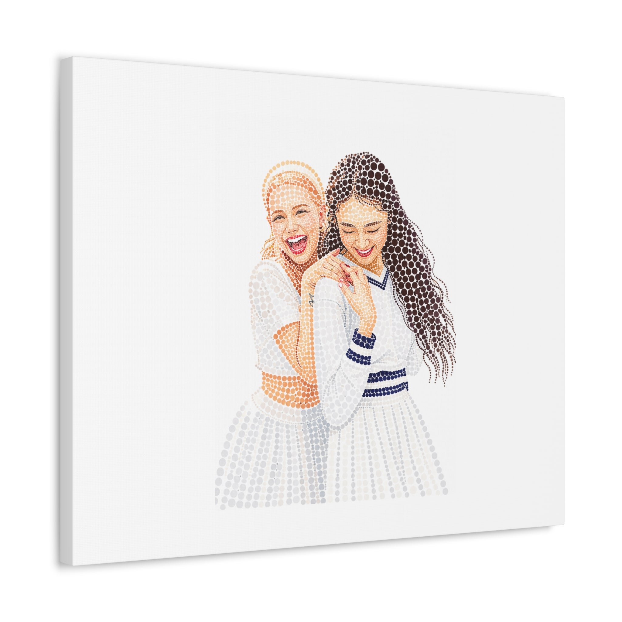 Custom Dots Portrait from Your Photo - Canvas Print