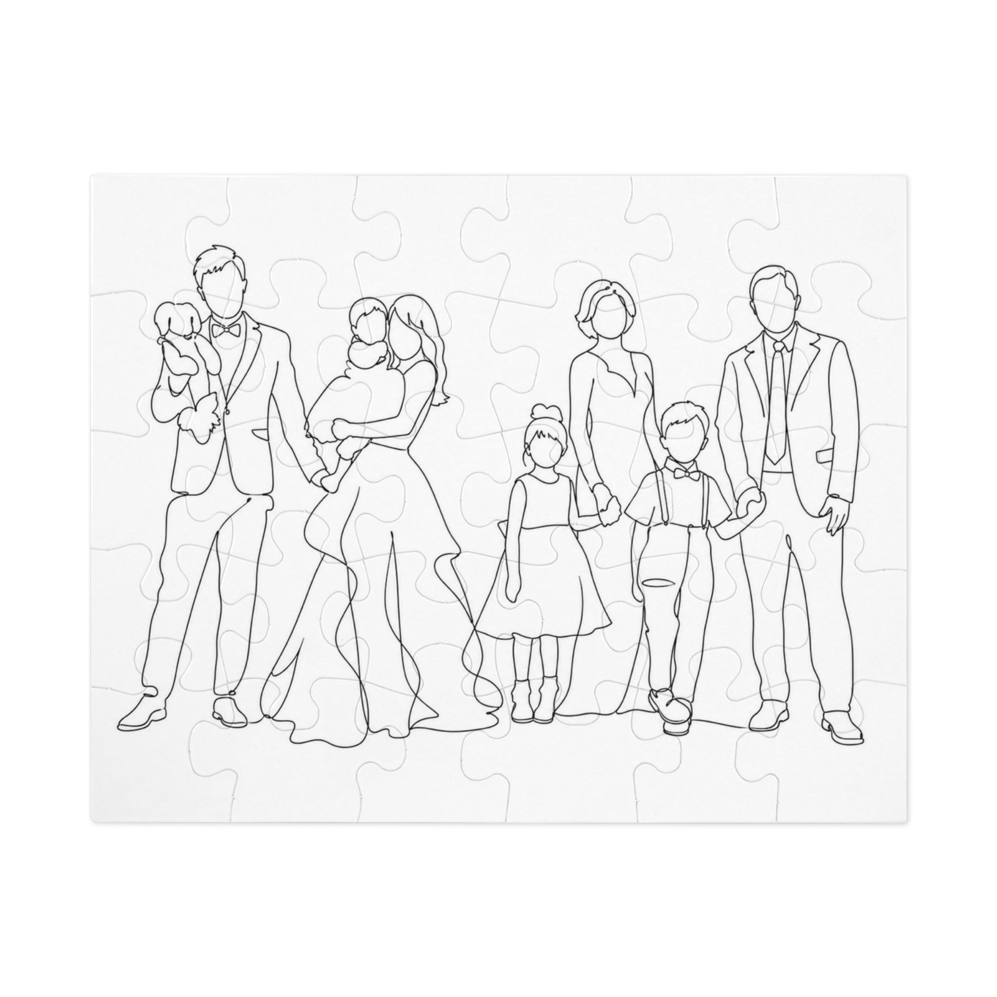 One Line Drawing Jigsaw Puzzle