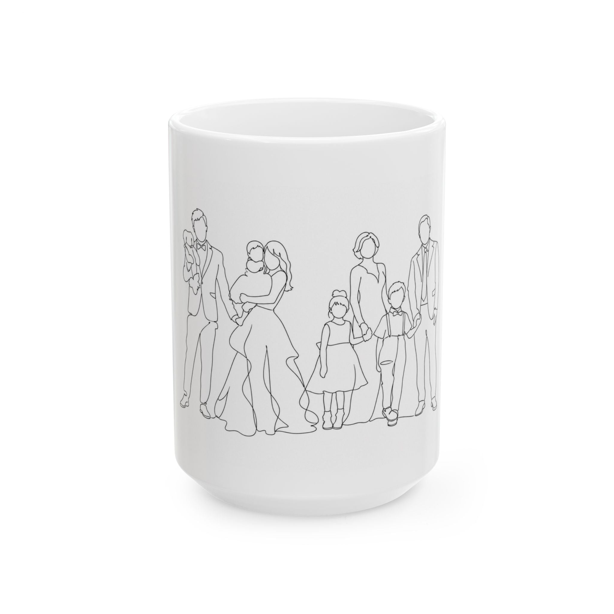 One Line Drawing Ceramic Mug