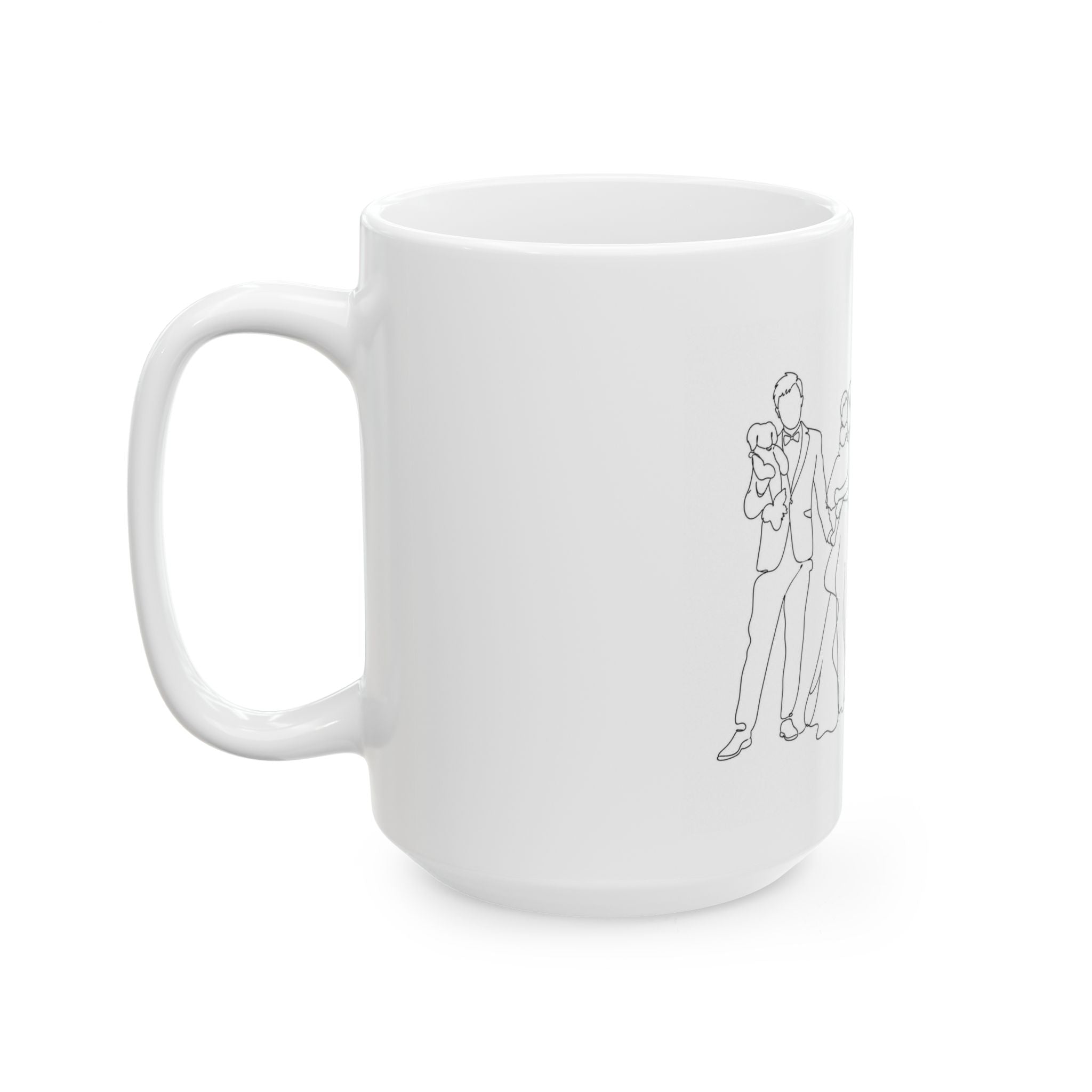 One Line Drawing Ceramic Mug