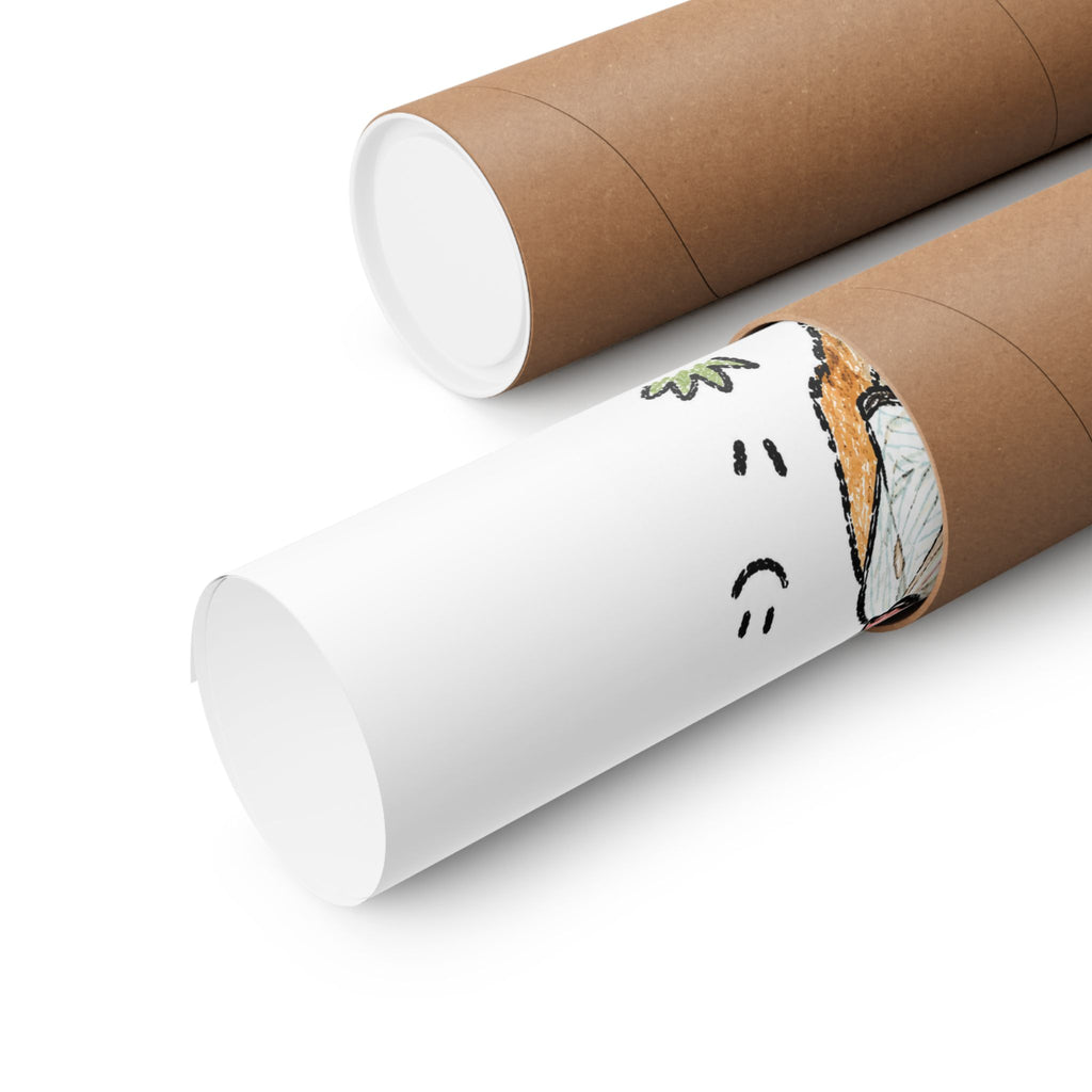 Custom Bold Doodle Portrait from Your Photo - Poster