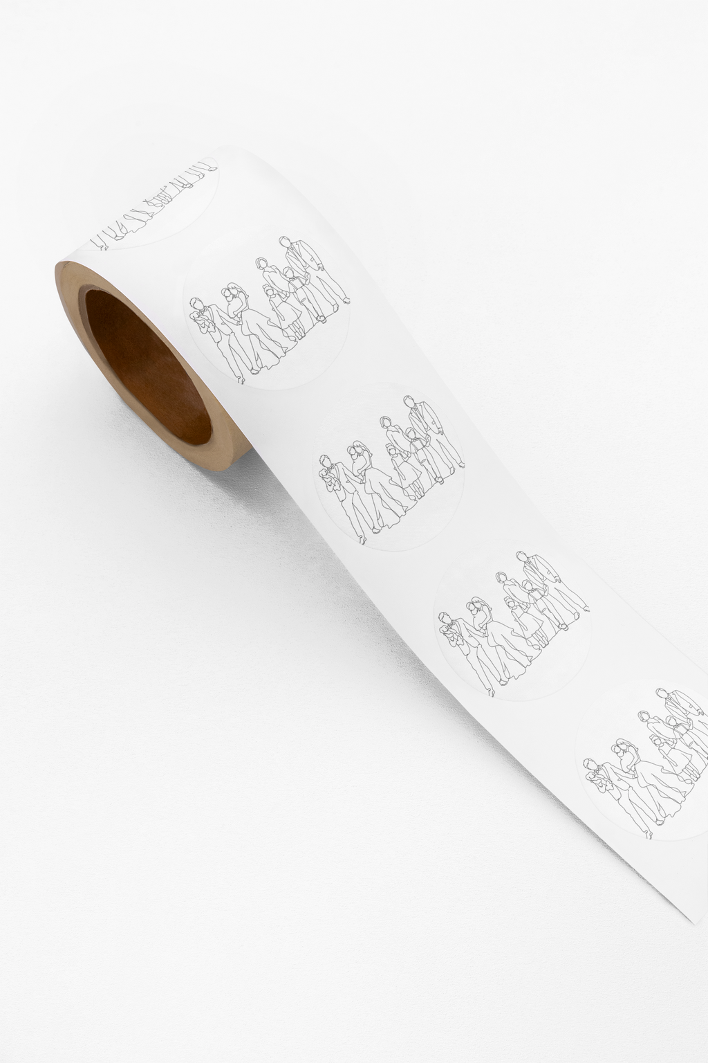 One Line Drawing Kiss-Cut Stickers