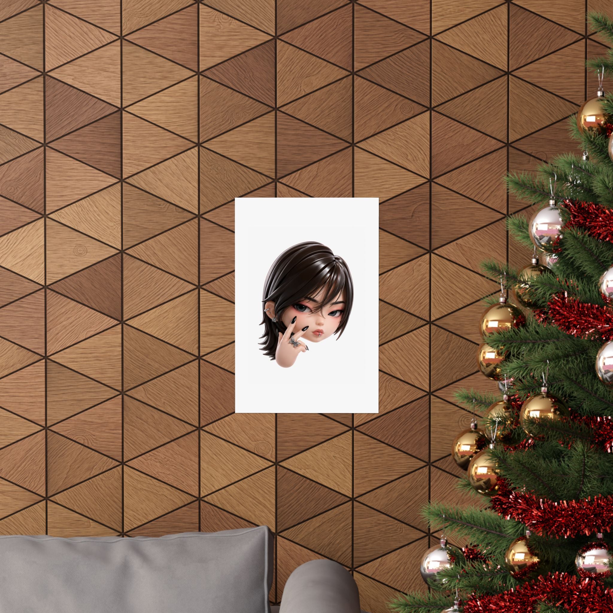 Custom Designer Toy Portrait from Your Photo - Poster
