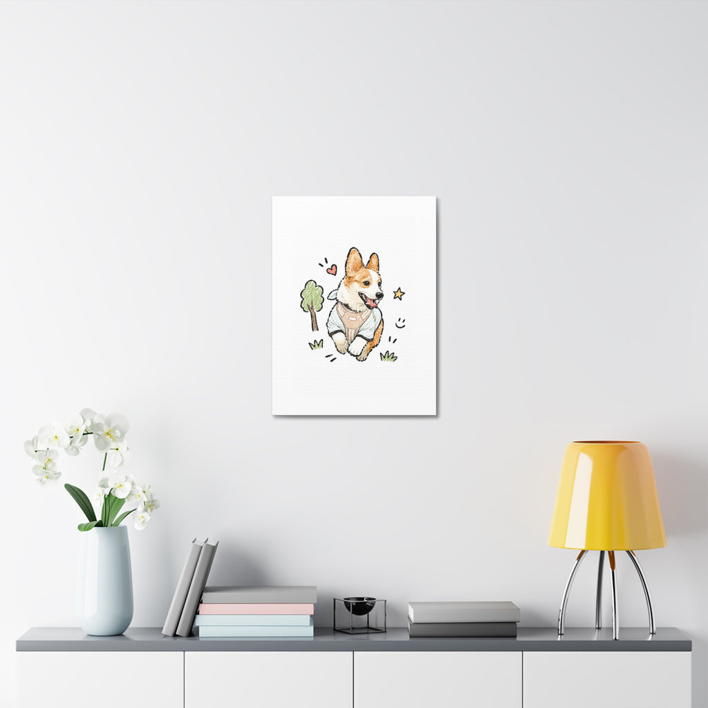 Custom Bold Doodle Portrait from Your Photo - Canvas Print