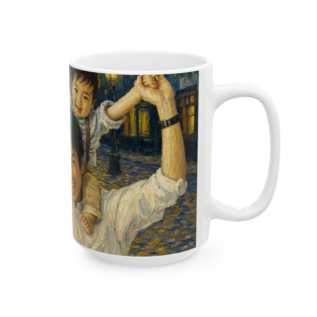 Custom Van Gogh Cafe Portrait from Your Photo - Mug (No Date)