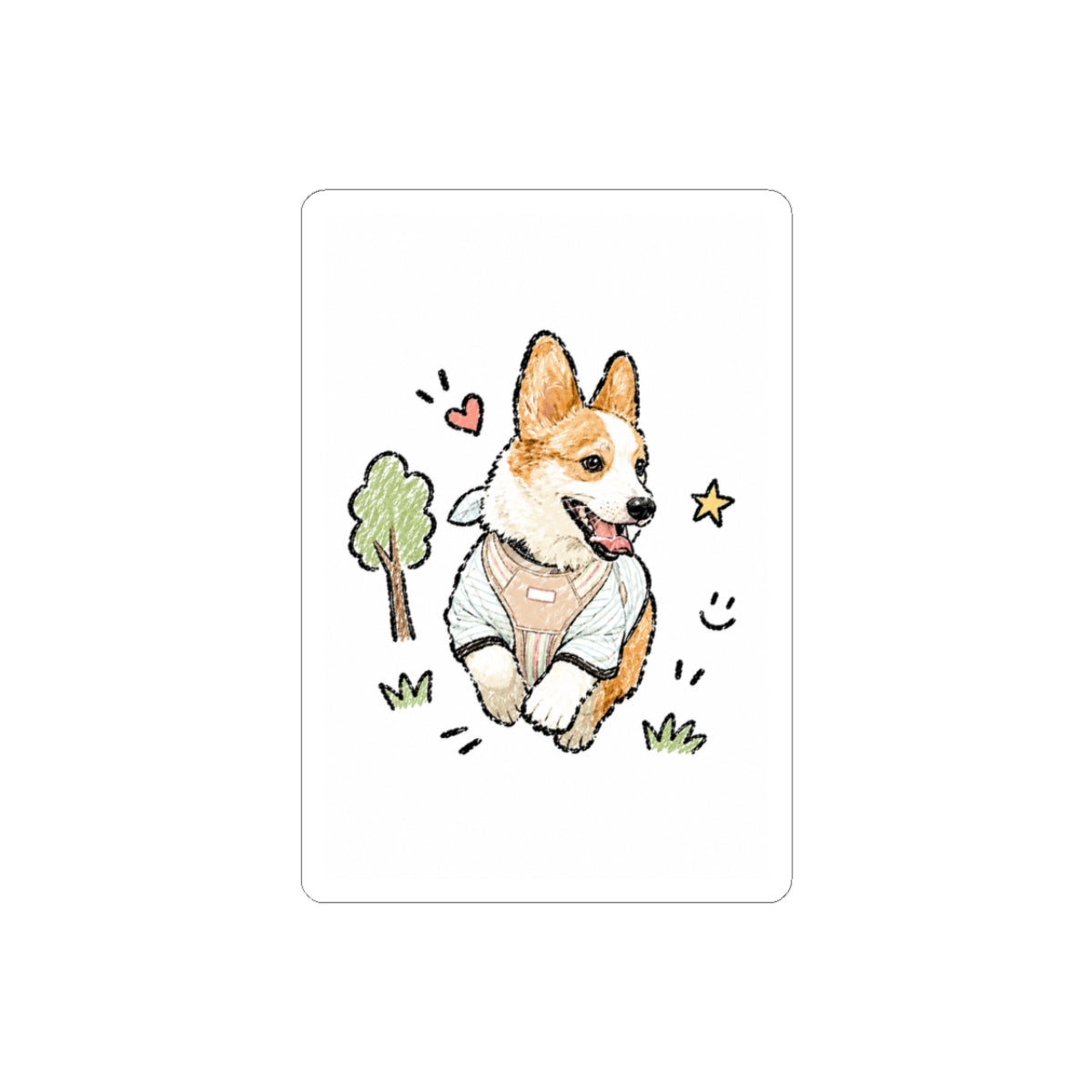 Custom Bold Doodle Portrait from Your Photo - Stickers