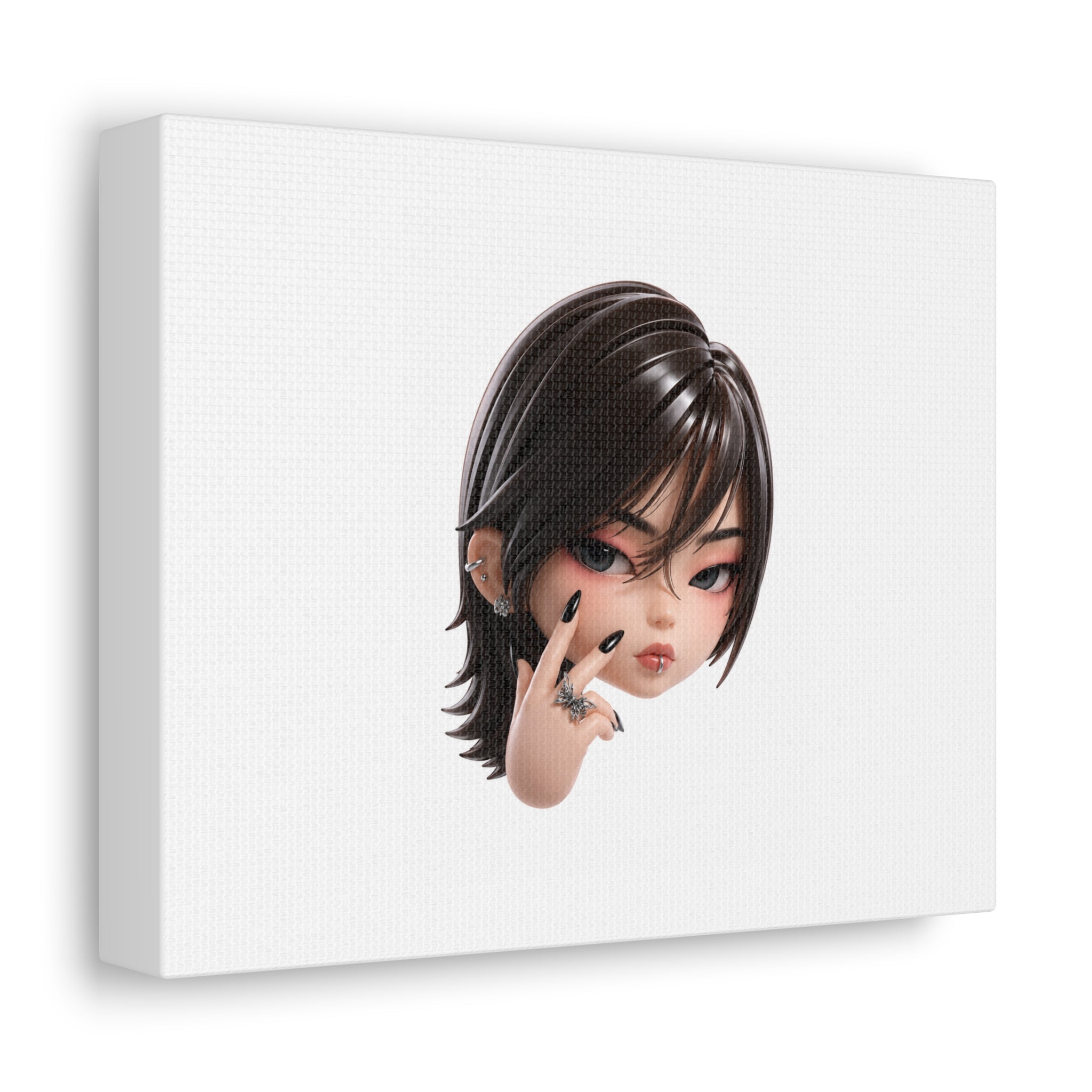Custom Designer Toy Portrait from Your Photo - Canvas Print