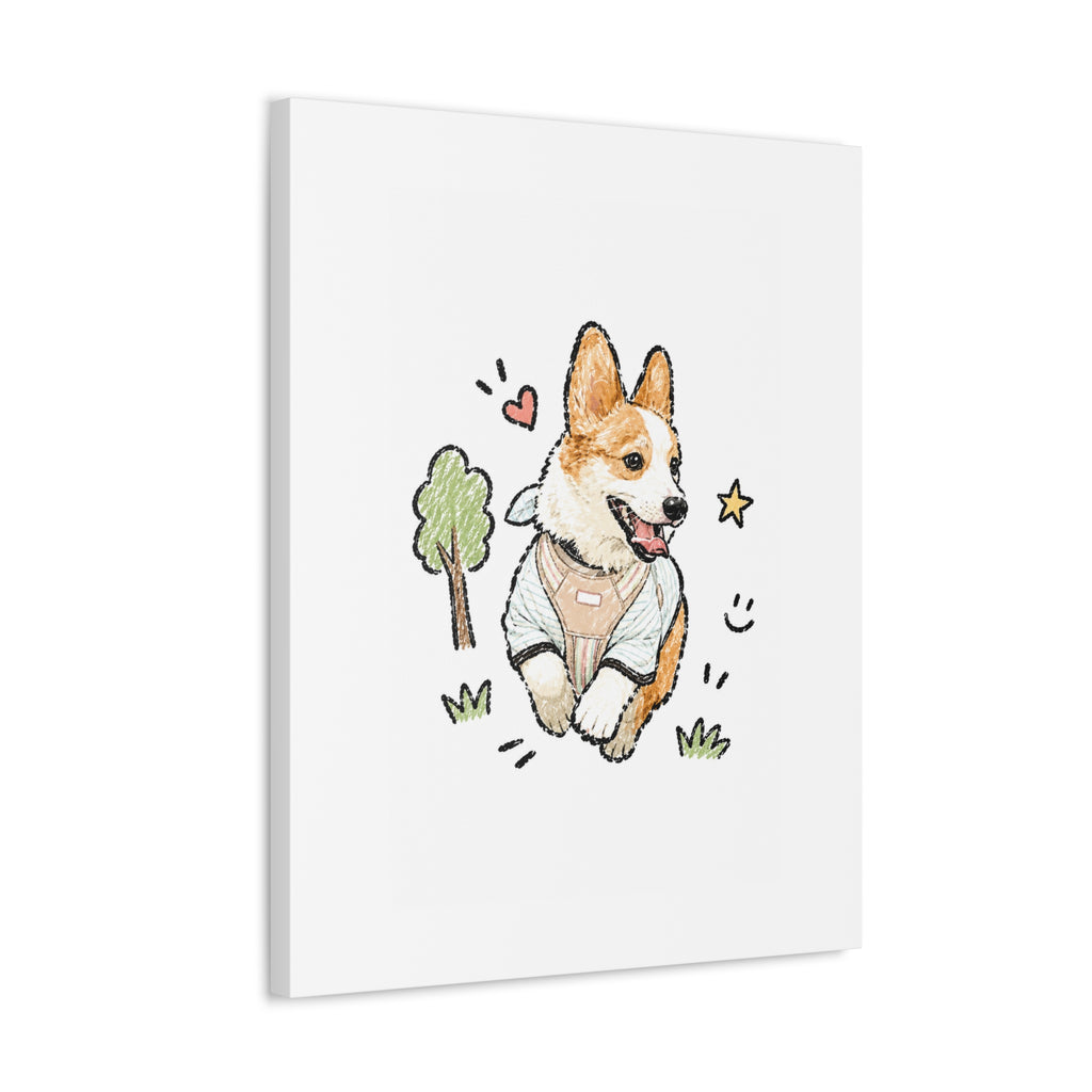 Custom Bold Doodle Portrait from Your Photo - Canvas Print