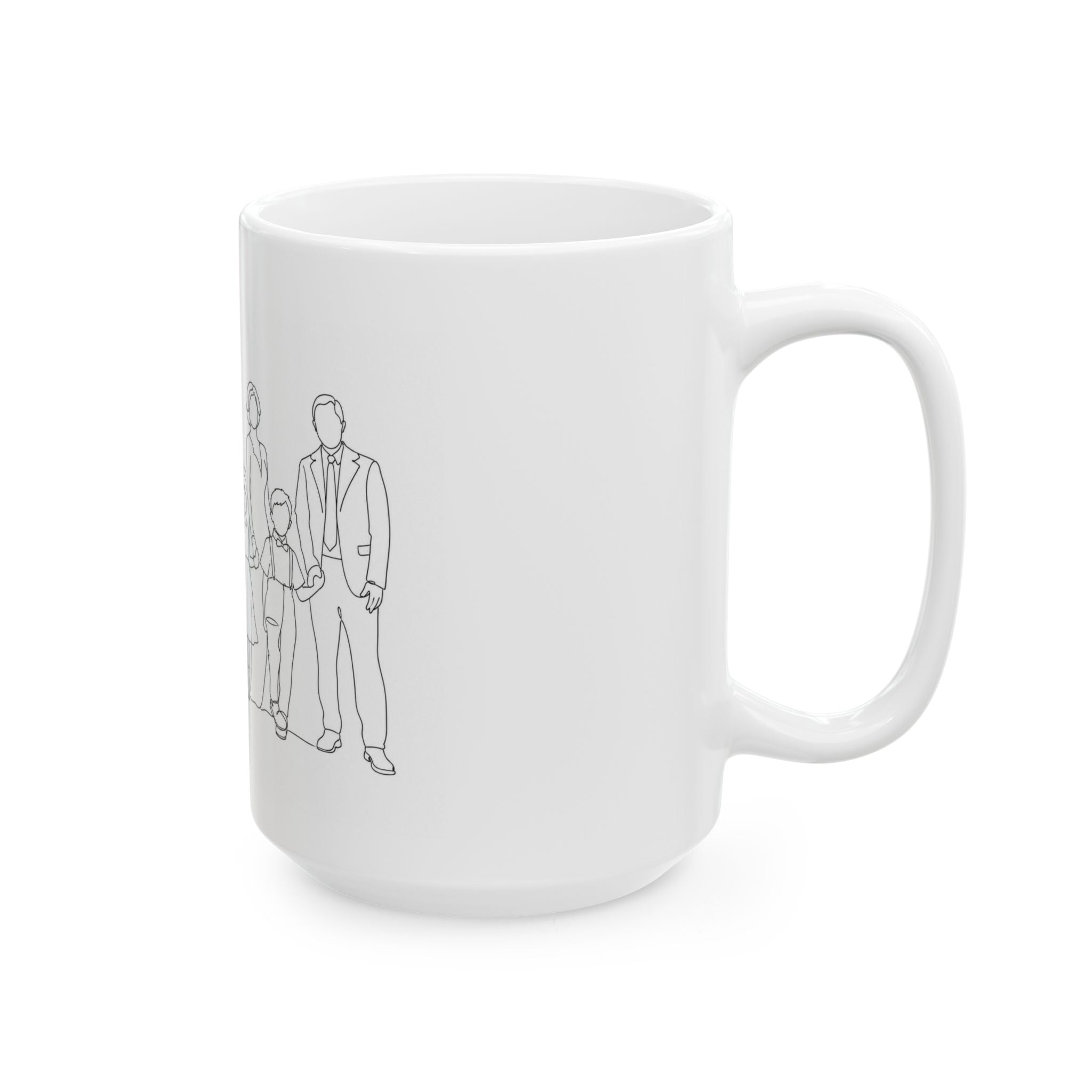 One Line Drawing Ceramic Mug