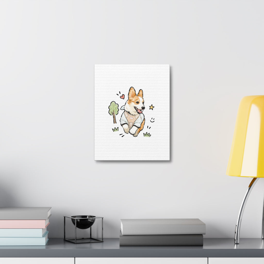 Custom Bold Doodle Portrait from Your Photo - Canvas Print