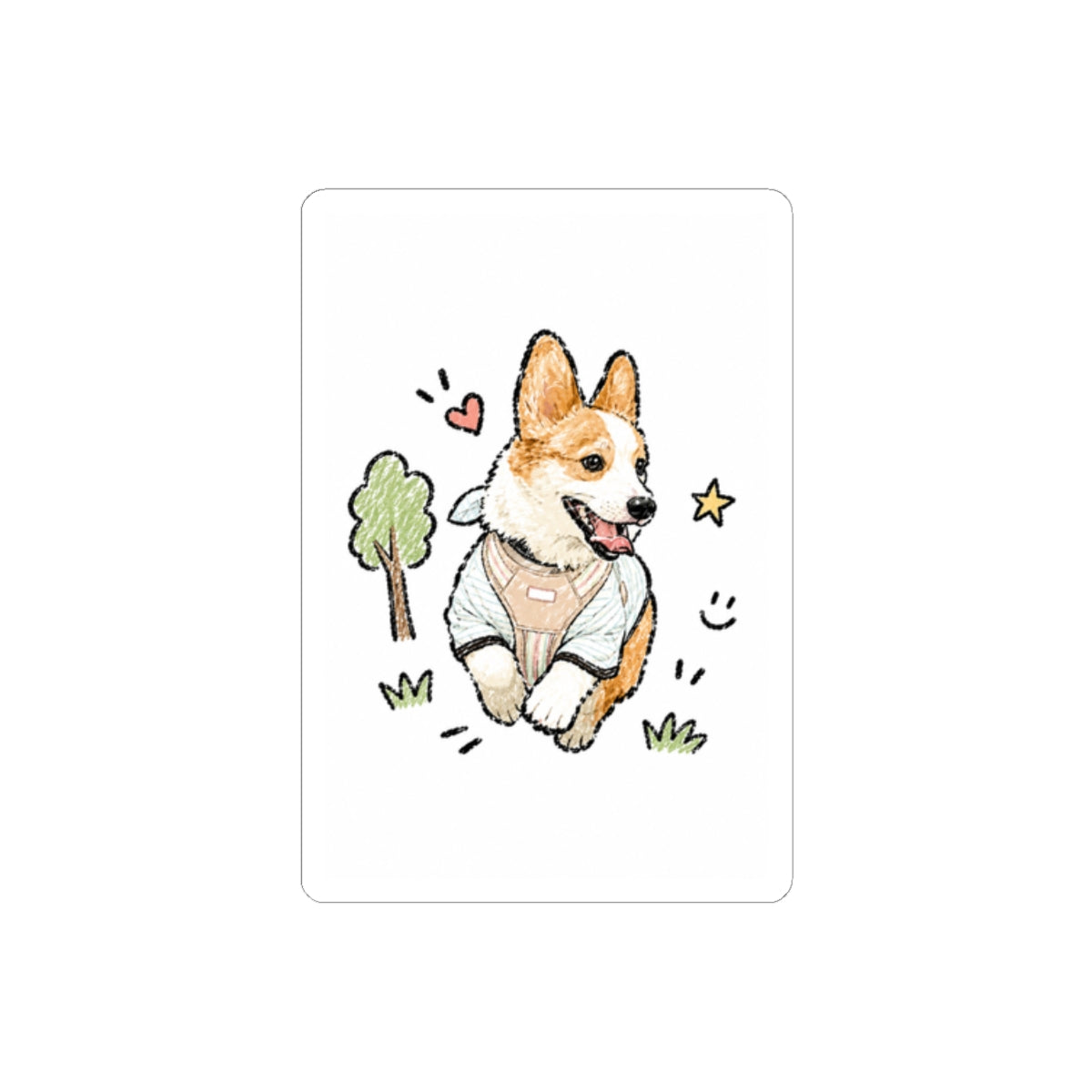 Custom Bold Doodle Portrait from Your Photo - Stickers
