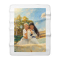 Custom Oil Painting Portrait from Your Photo - Sherpa Blanket