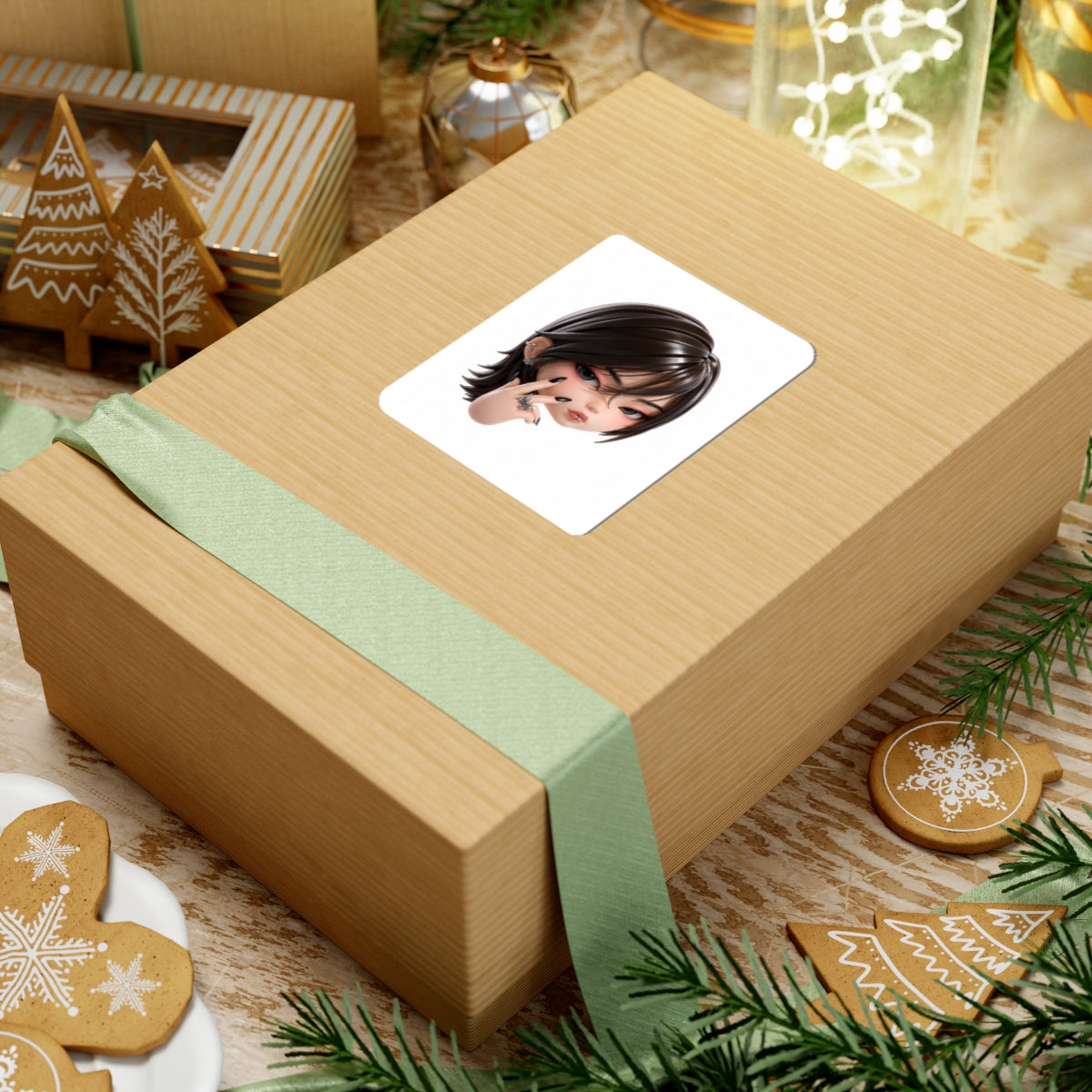 Custom Designer Toy Portrait from Your Photo - Stickers