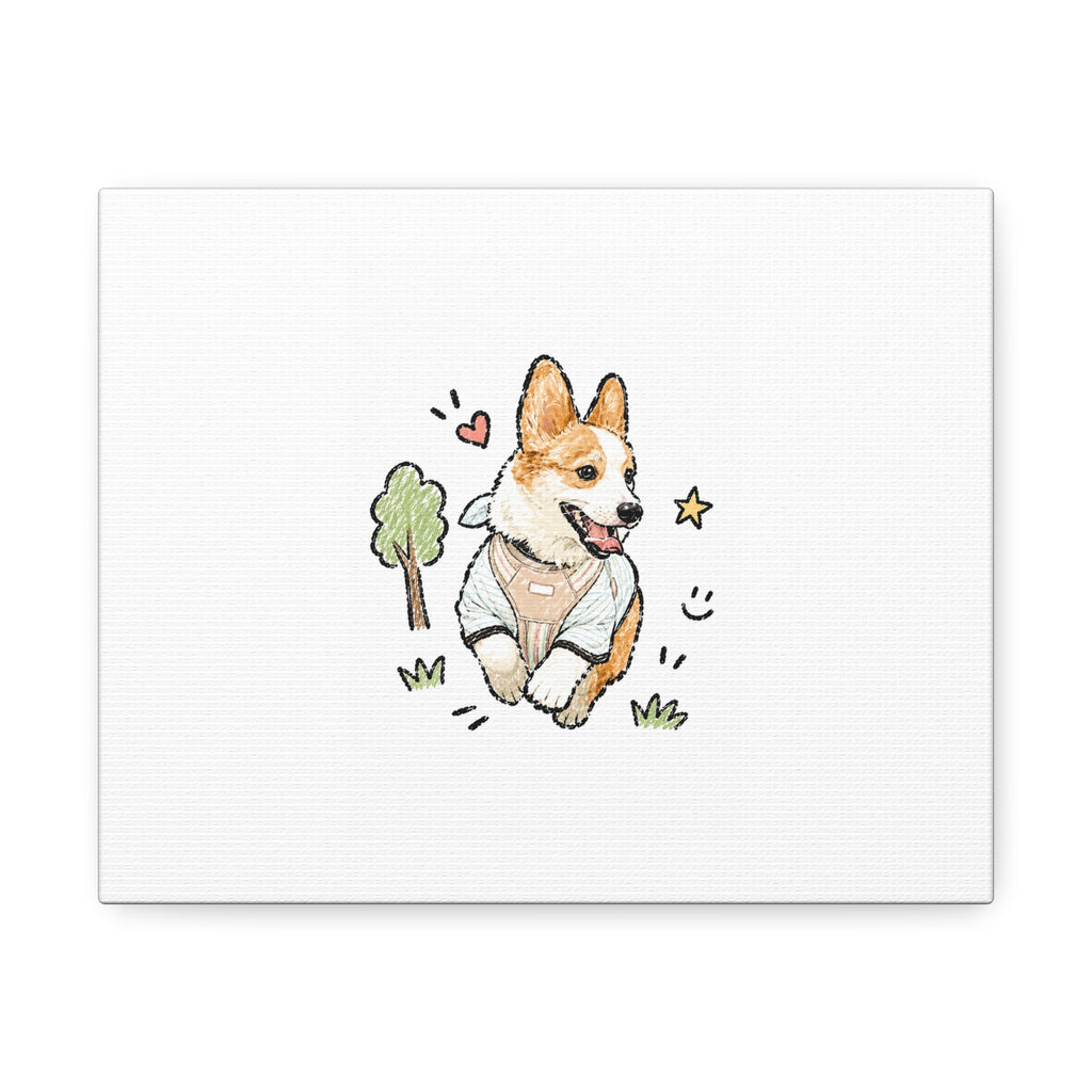 Custom Bold Doodle Portrait from Your Photo - Canvas Print