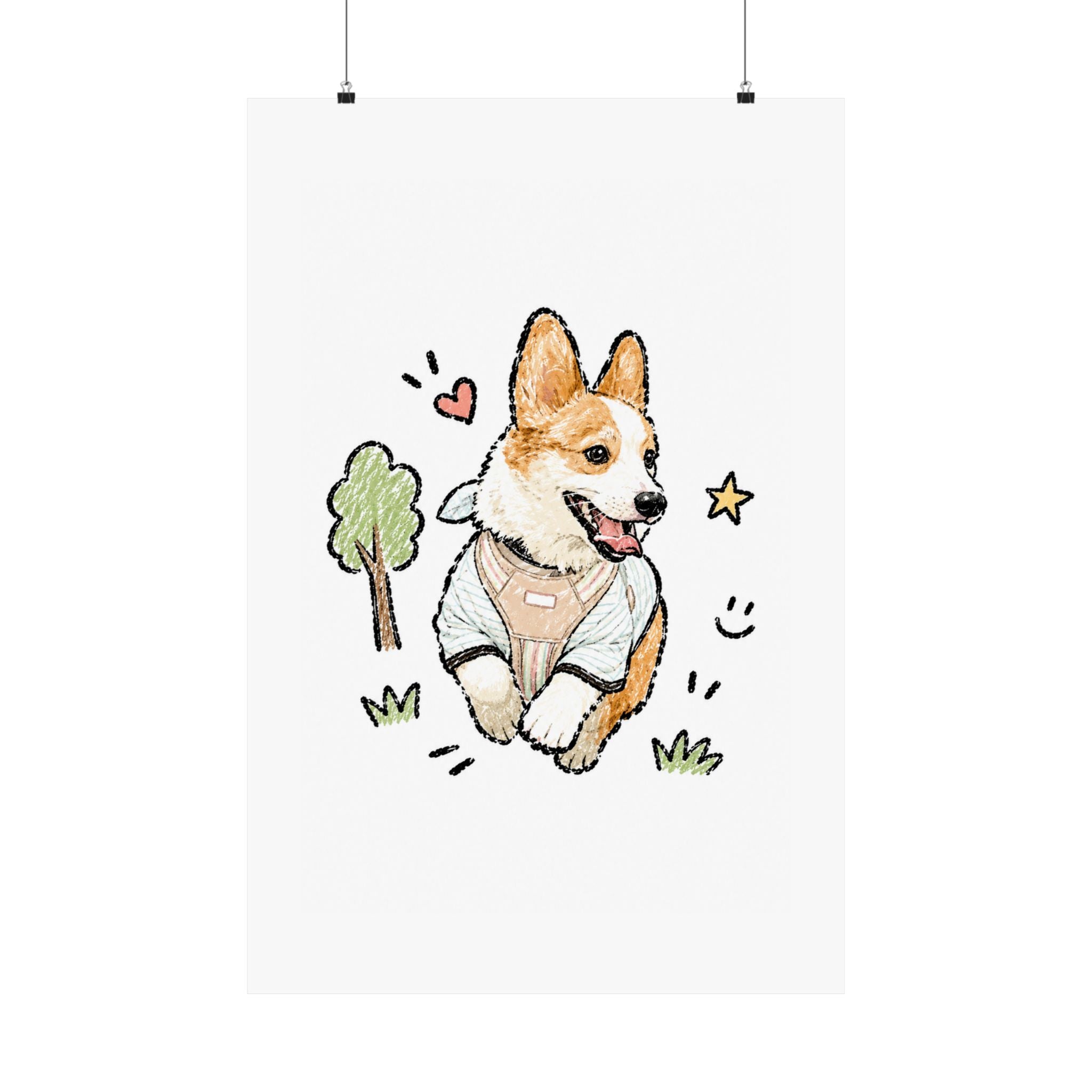 Custom Bold Doodle Portrait from Your Photo - Poster