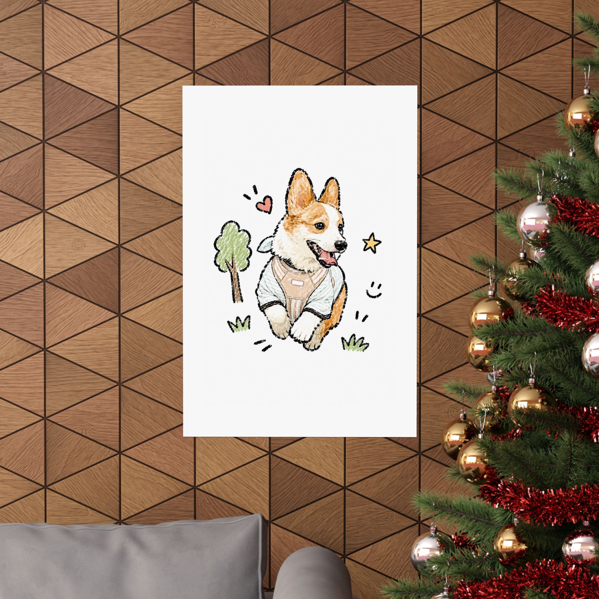 Custom Bold Doodle Portrait from Your Photo - Poster