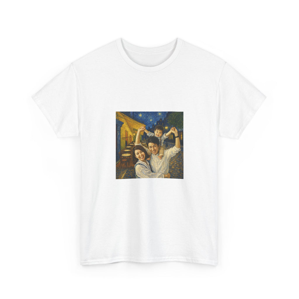 Custom Van Gogh Cafe Portrait from Your Photo - T-Shirt (No Date)