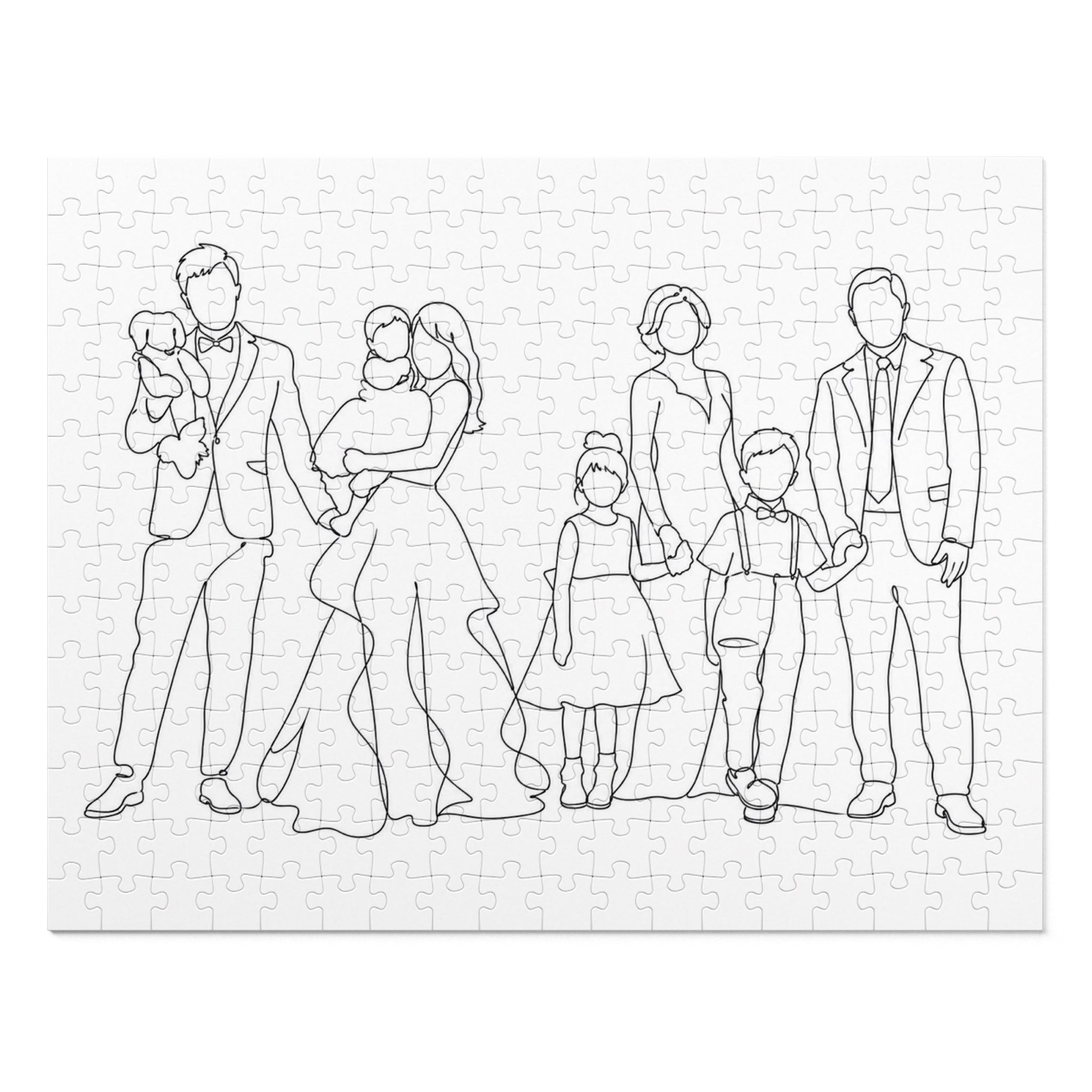 One Line Drawing Jigsaw Puzzle