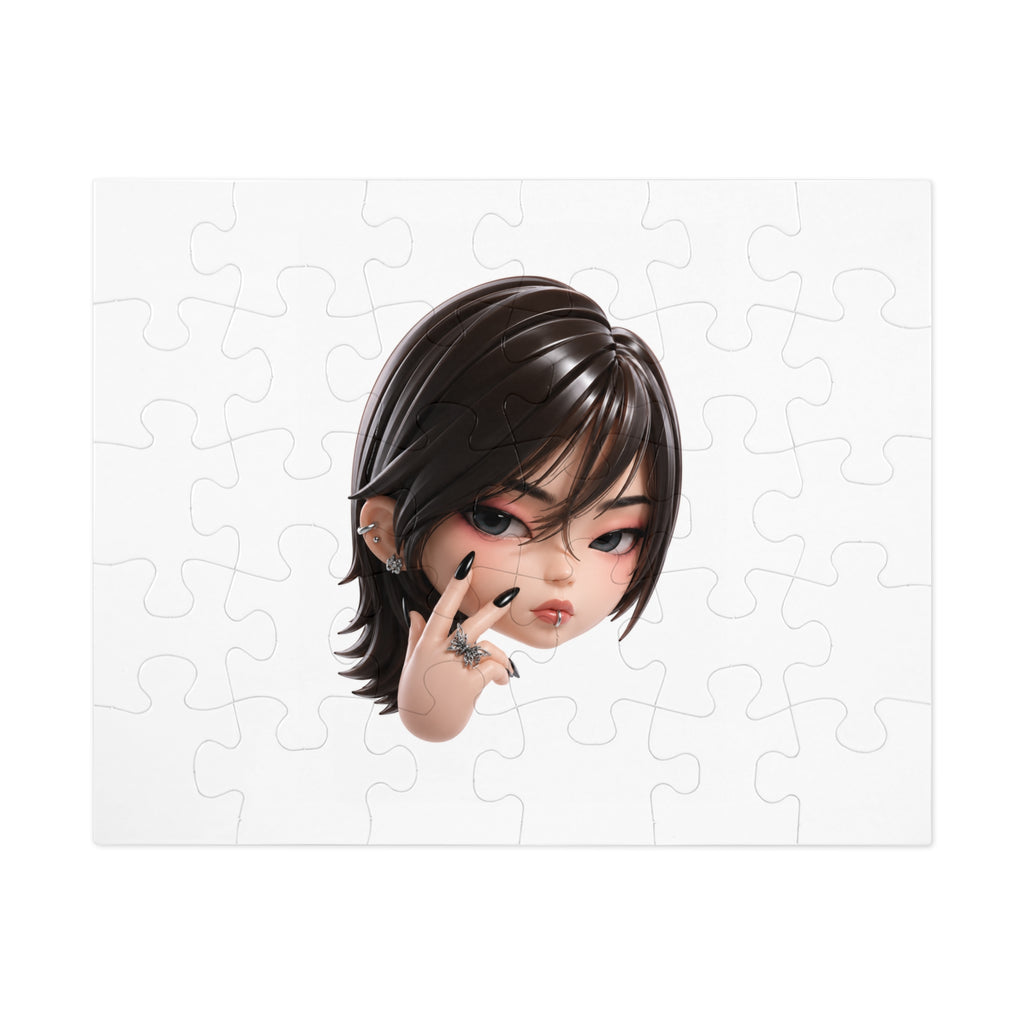 Custom Designer Toy Portrait from Your Photo - Puzzle