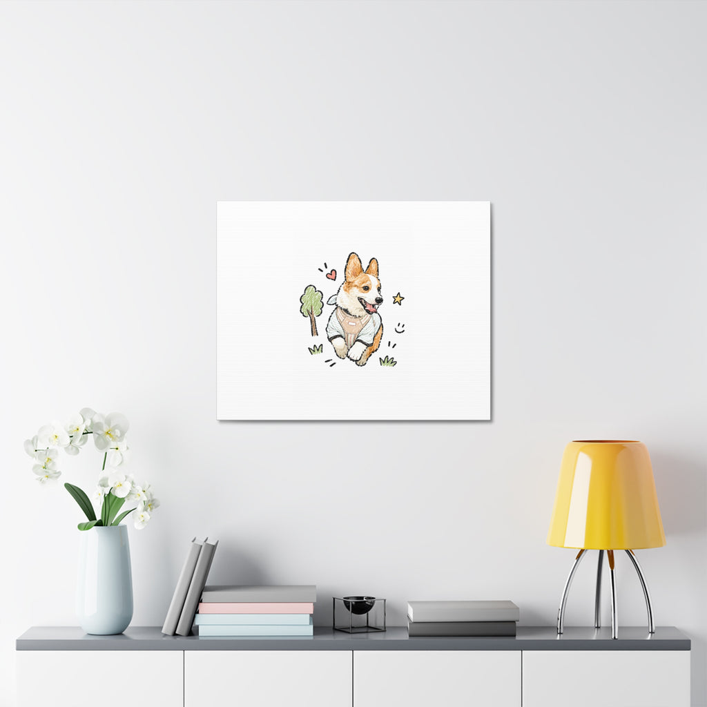 Custom Bold Doodle Portrait from Your Photo - Canvas Print