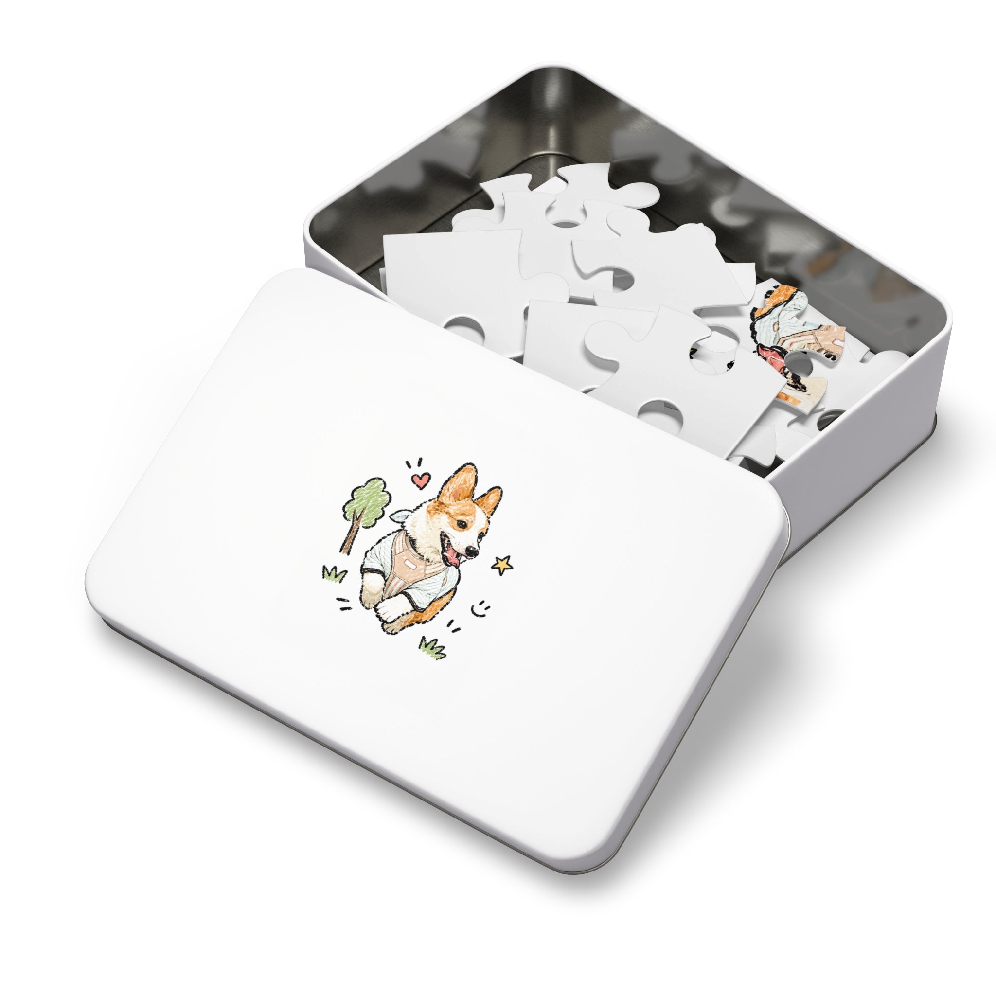 Custom Bold Doodle Portrait from Your Photo - Puzzle