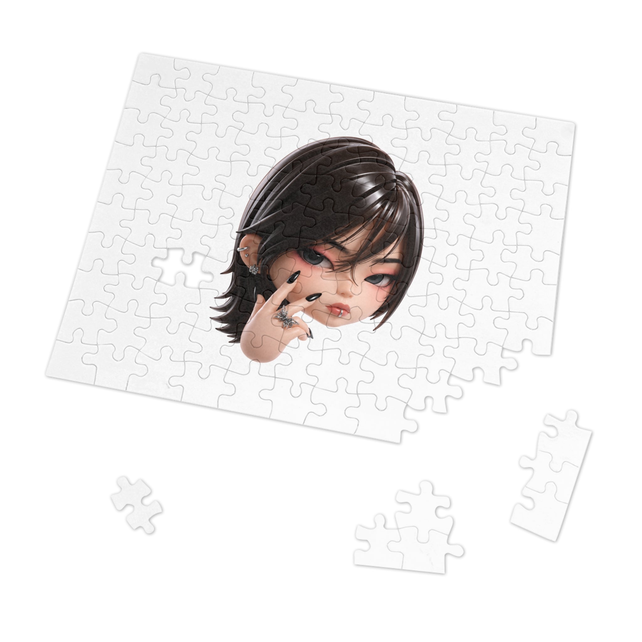 Custom Designer Toy Portrait from Your Photo - Puzzle
