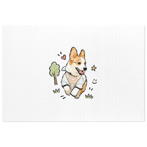 Custom Bold Doodle Portrait from Your Photo - Puzzle