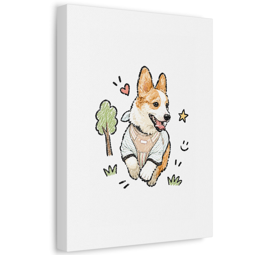 Custom Bold Doodle Portrait from Your Photo - Canvas Print