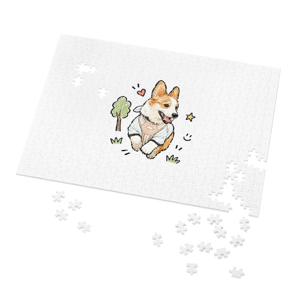 Custom Bold Doodle Portrait from Your Photo - Puzzle