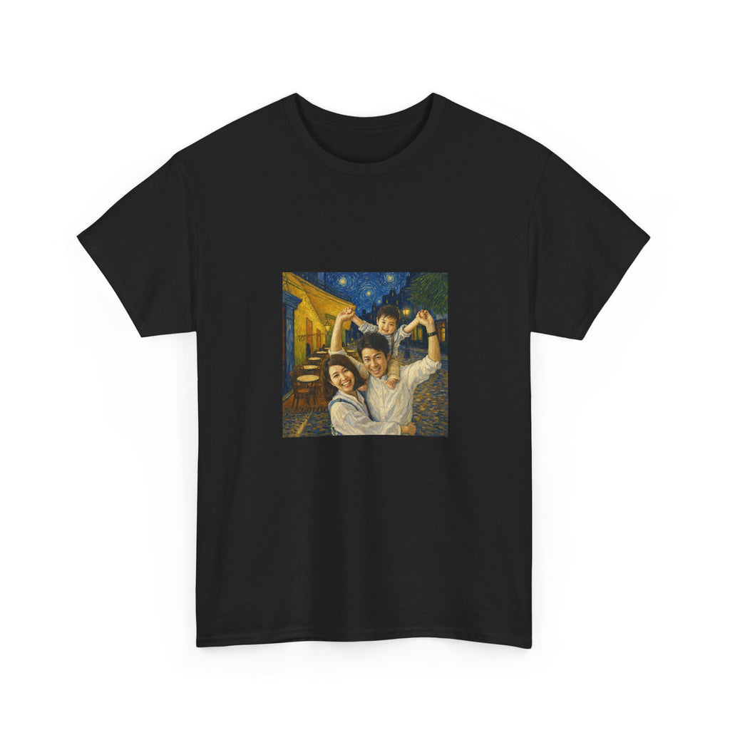 Custom Van Gogh Cafe Portrait from Your Photo - T-Shirt (No Date)