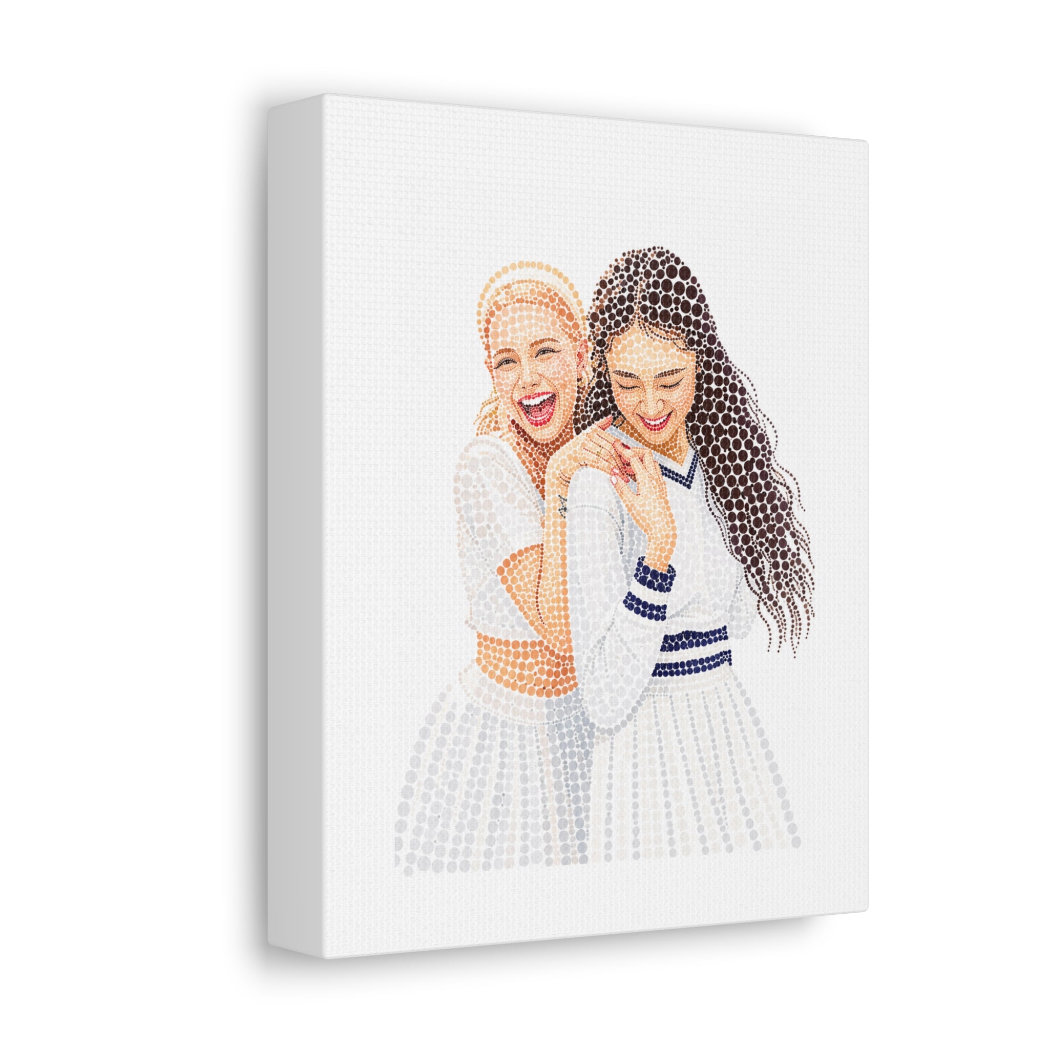 Custom Dots Portrait from Your Photo - Canvas Print