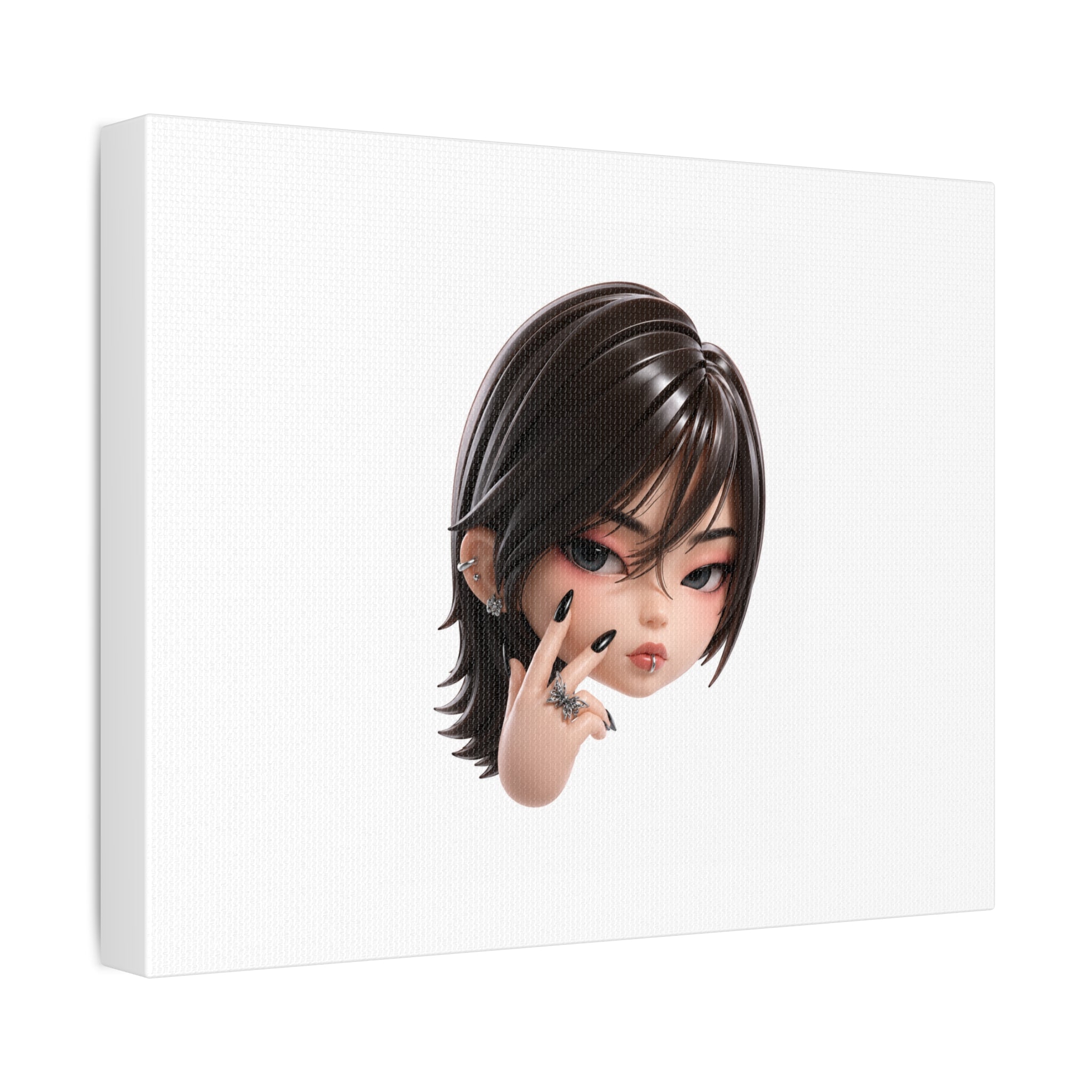 Custom Designer Toy Portrait from Your Photo - Canvas Print