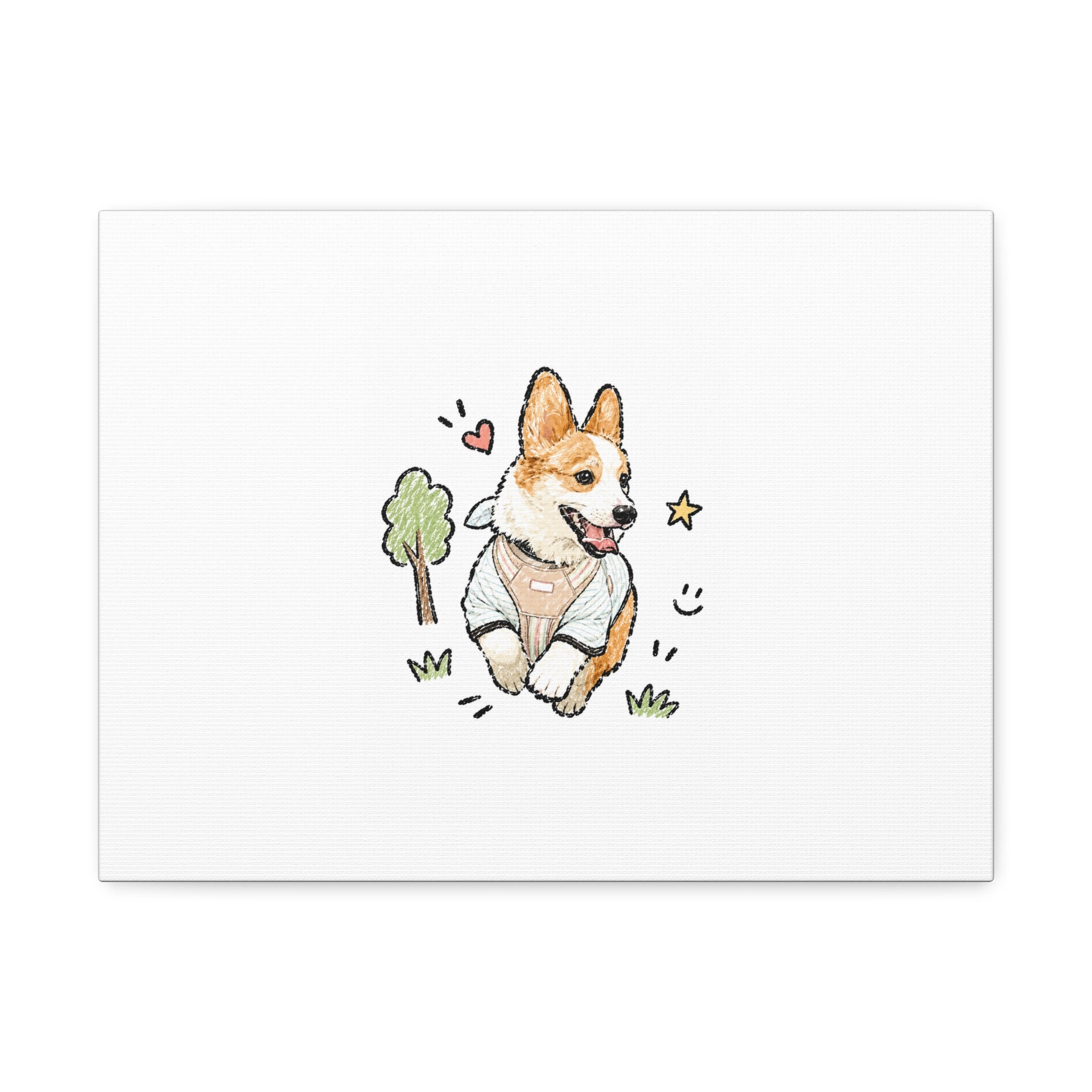 Custom Bold Doodle Portrait from Your Photo - Canvas Print