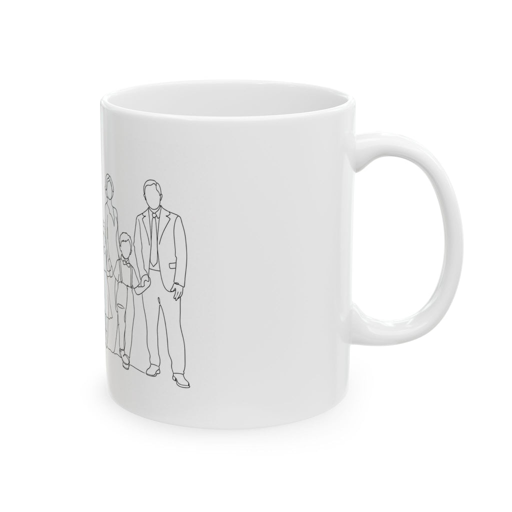 One Line Drawing Ceramic Mug
