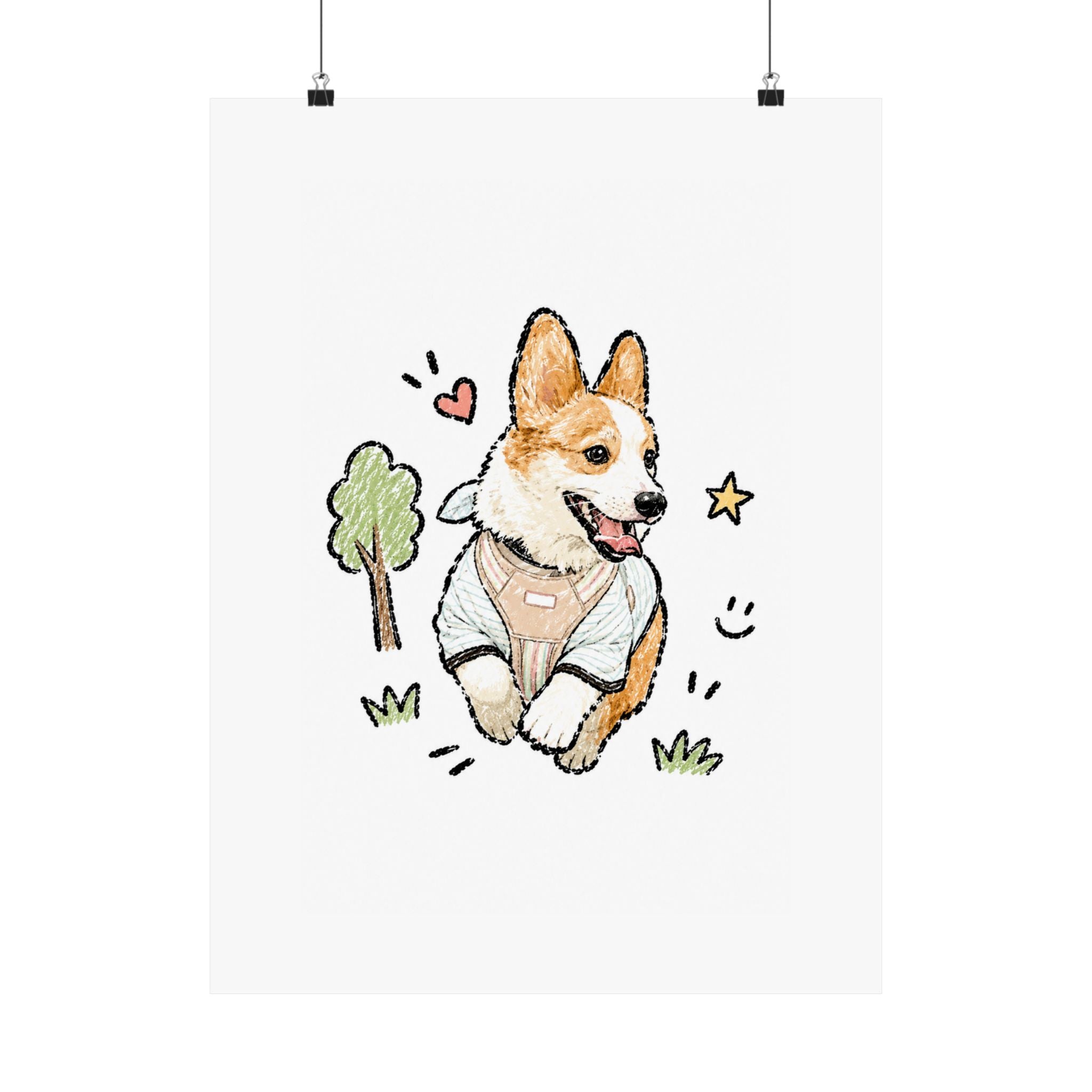 Custom Bold Doodle Portrait from Your Photo - Poster