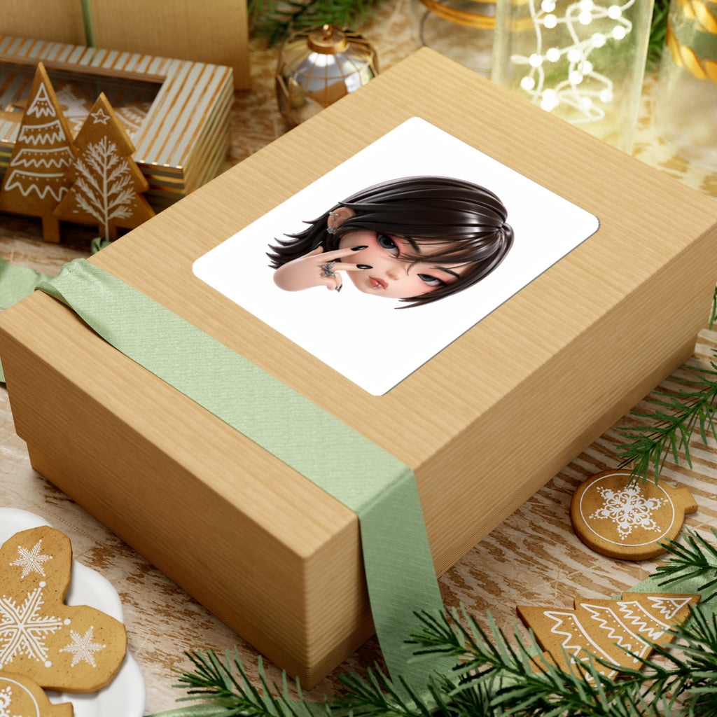 Custom Designer Toy Portrait from Your Photo - Stickers