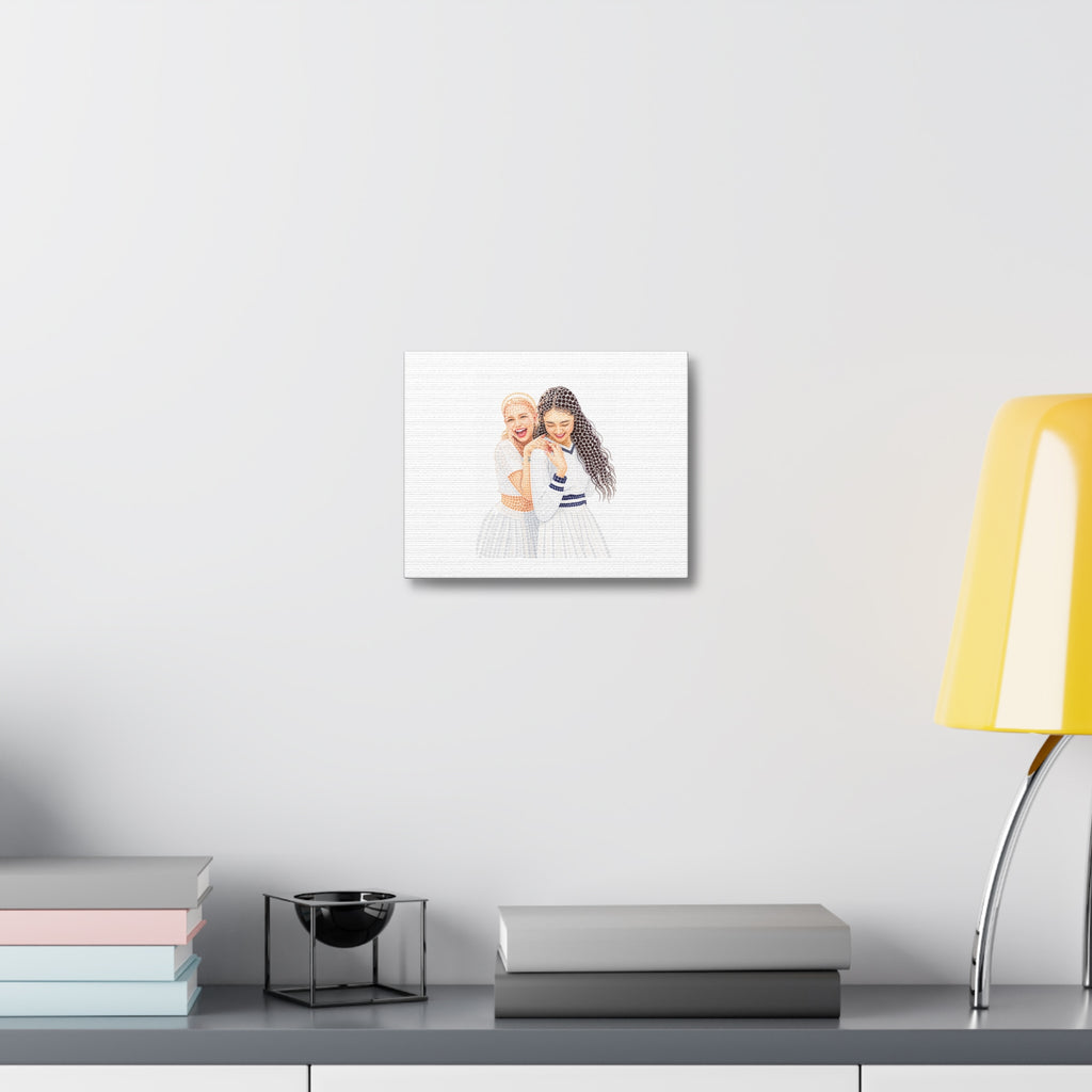 Custom Dots Portrait from Your Photo - Canvas Print