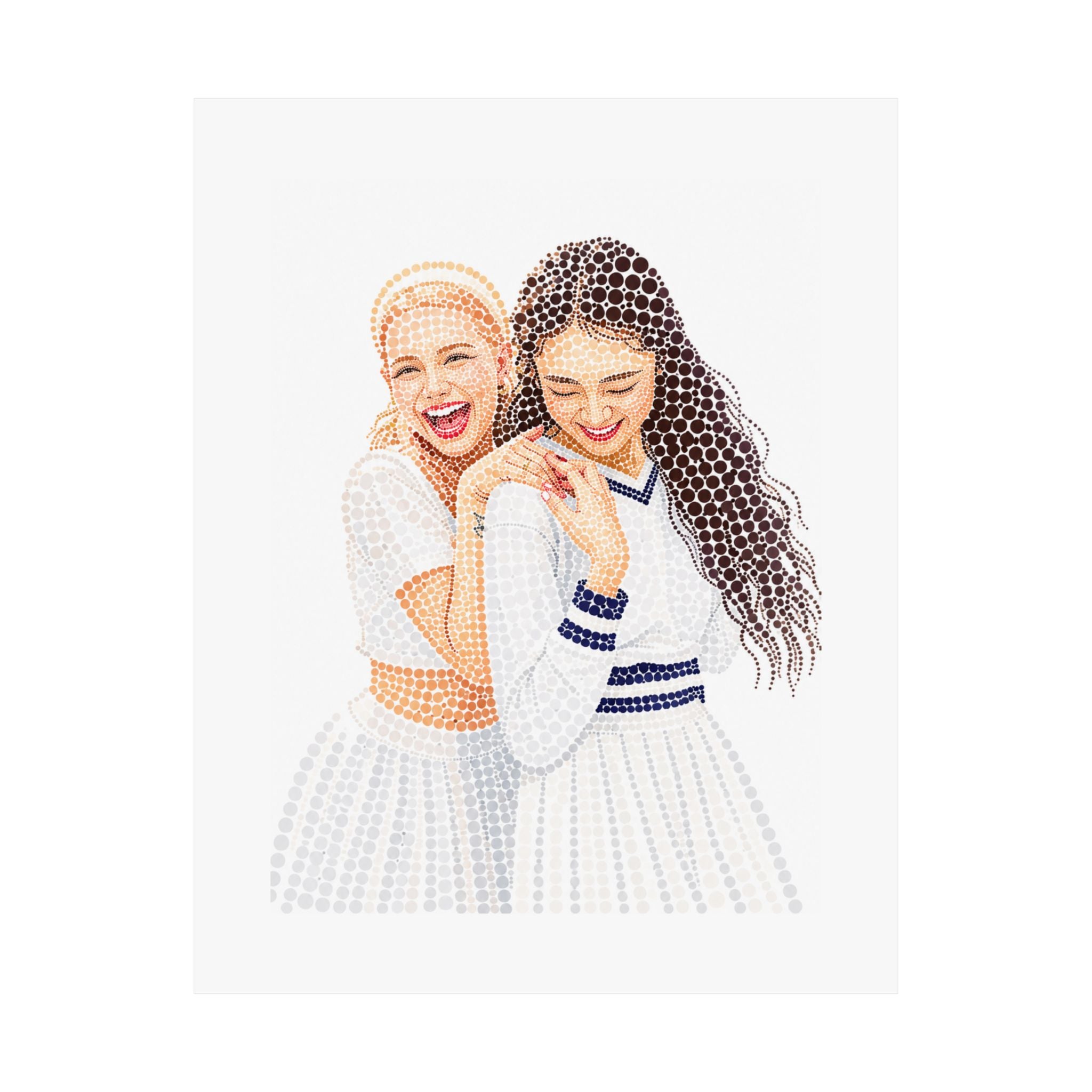 Custom Dots Portrait from Your Photo - Poster