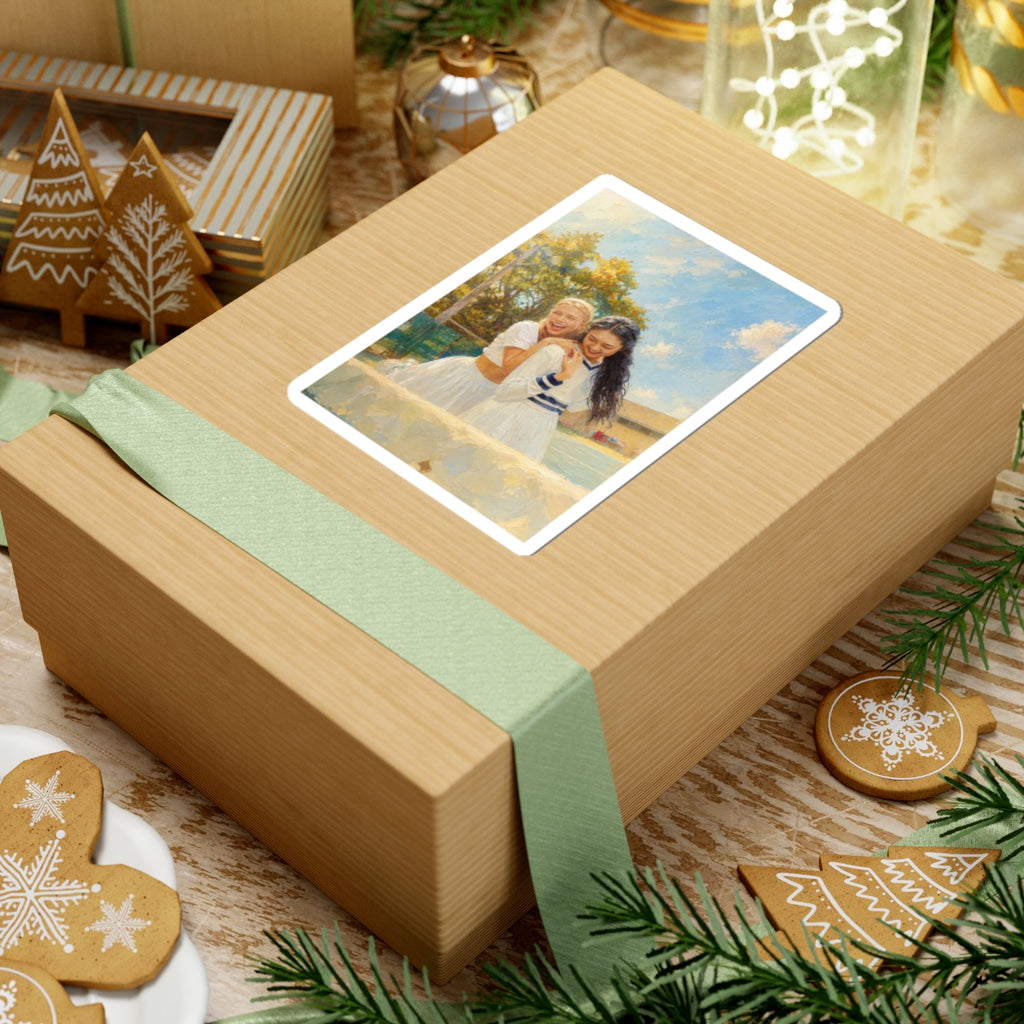 Custom Oil Painting Portrait from Your Photo - Stickers