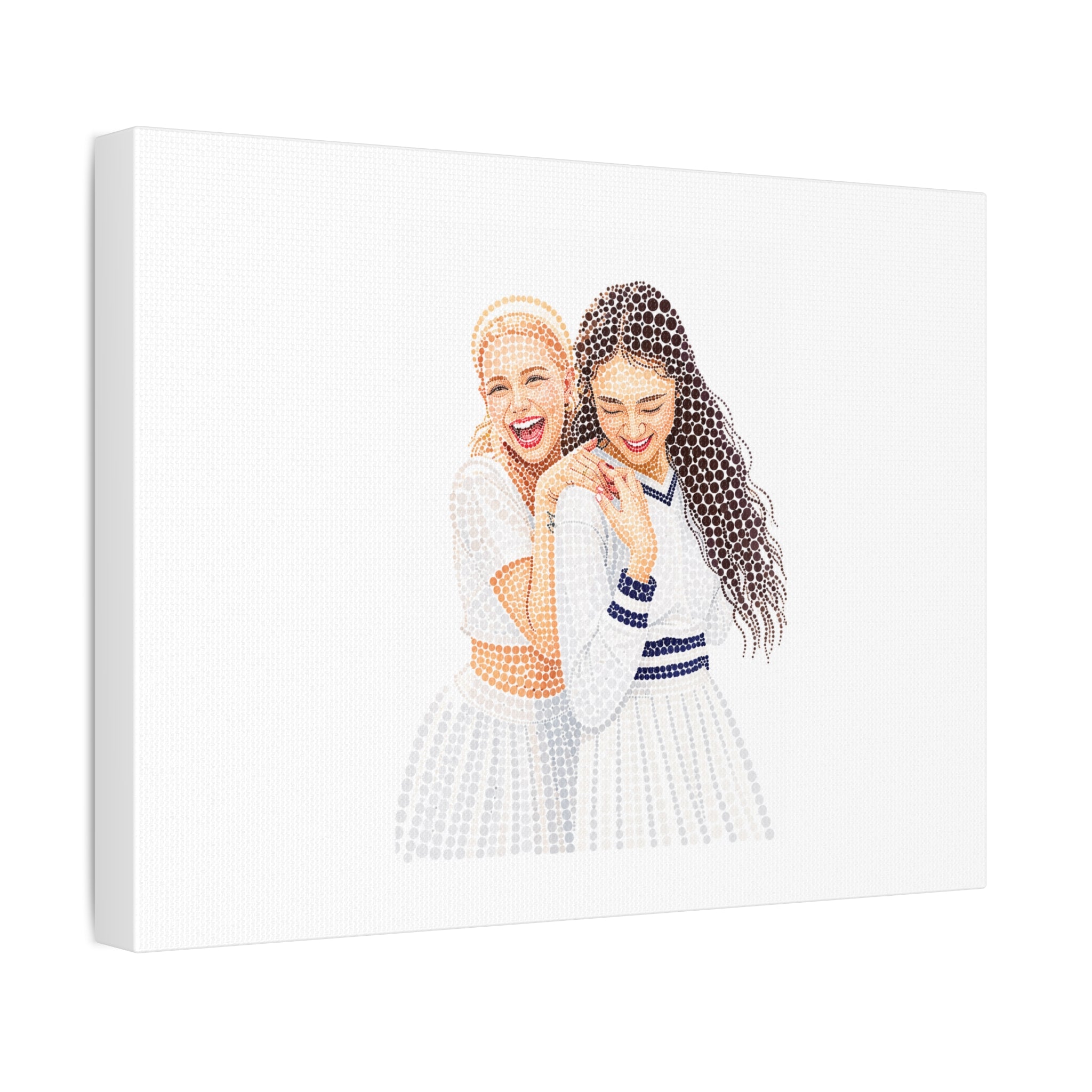 Custom Dots Portrait from Your Photo - Canvas Print