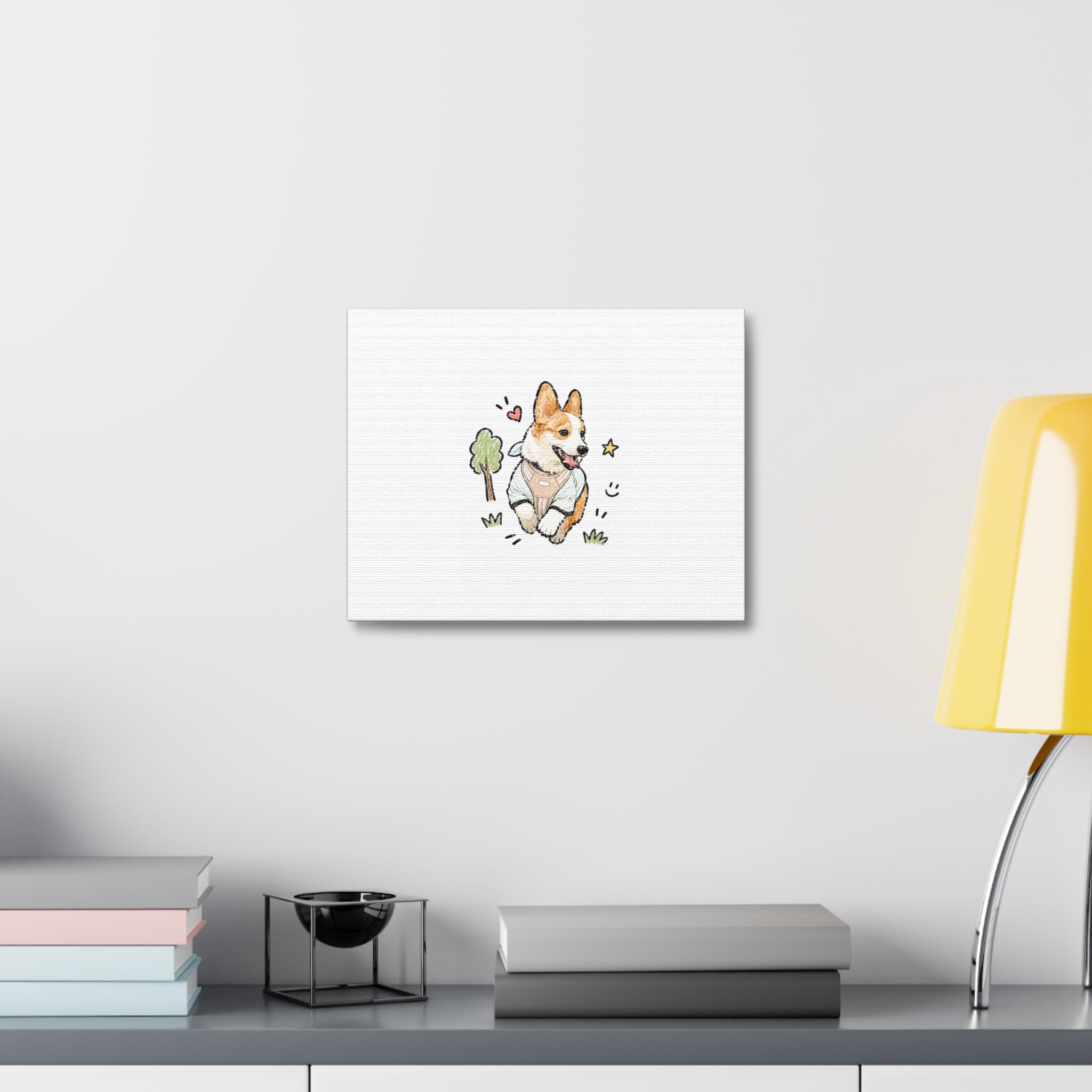 Custom Bold Doodle Portrait from Your Photo - Canvas Print